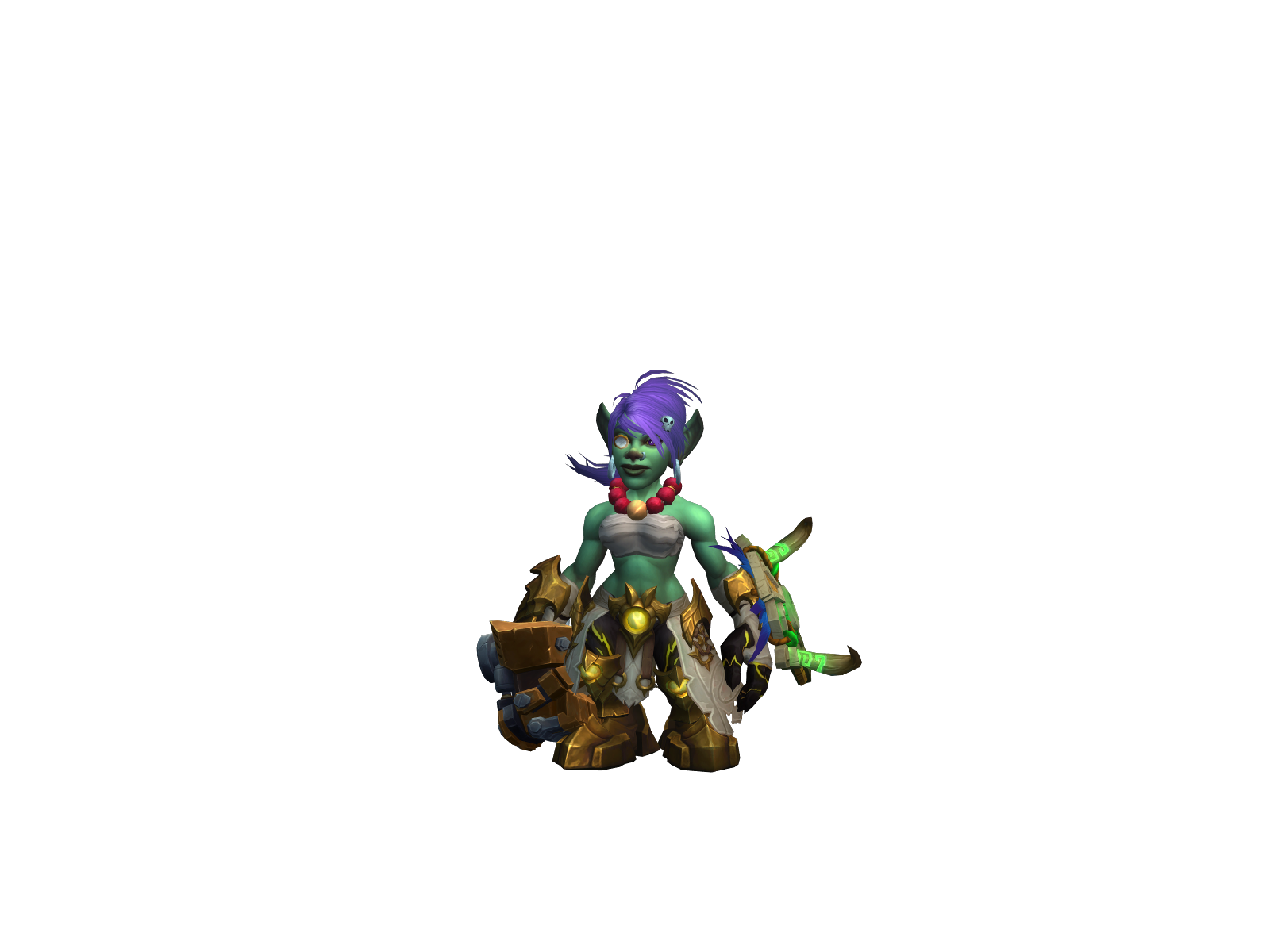 Hidenshock 3D character render