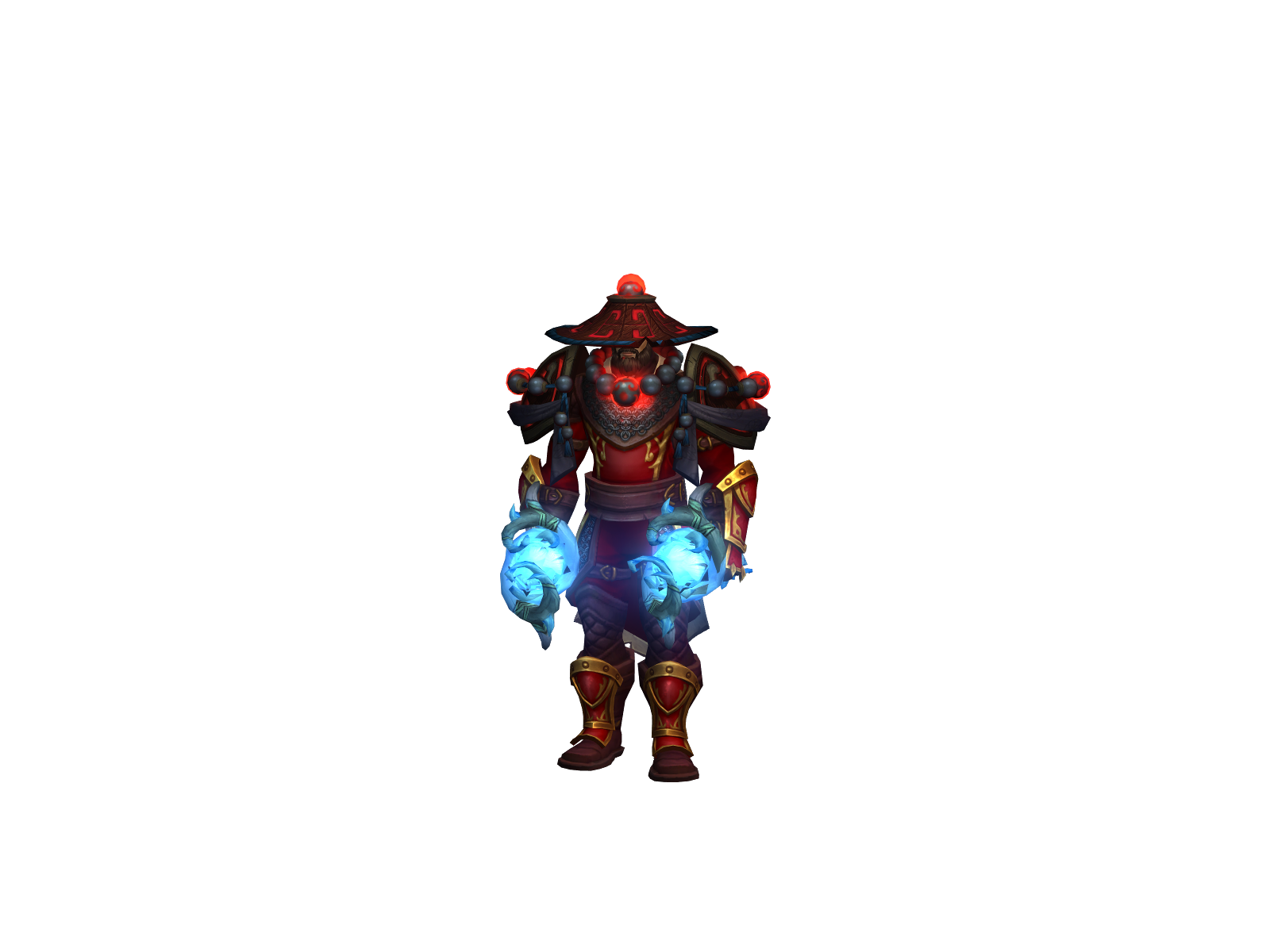 Backed 3D character render
