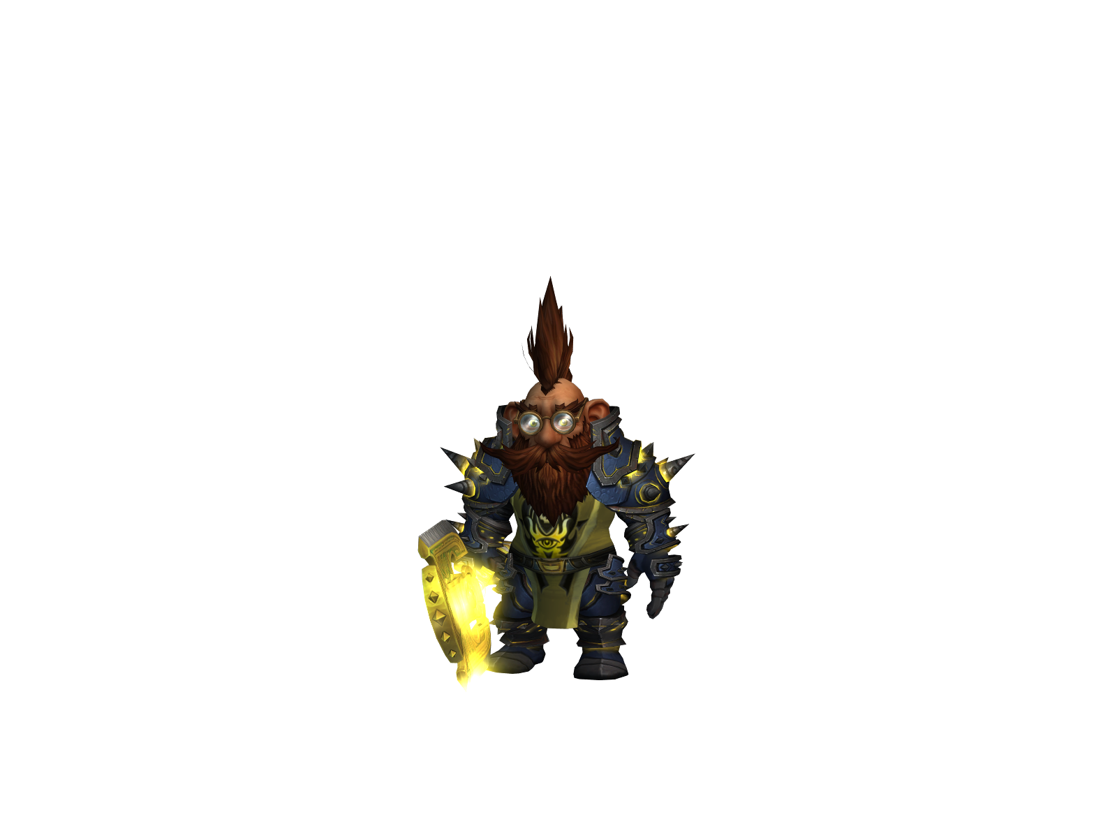 Nudged 3D character render