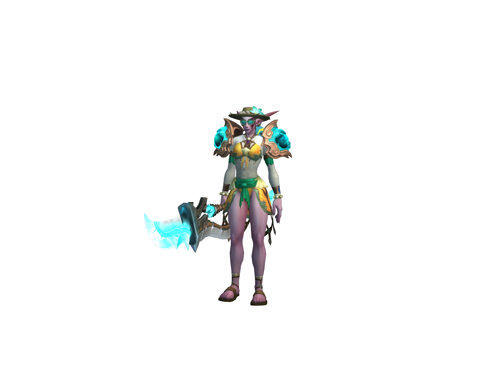 Rustychi 3D character render
