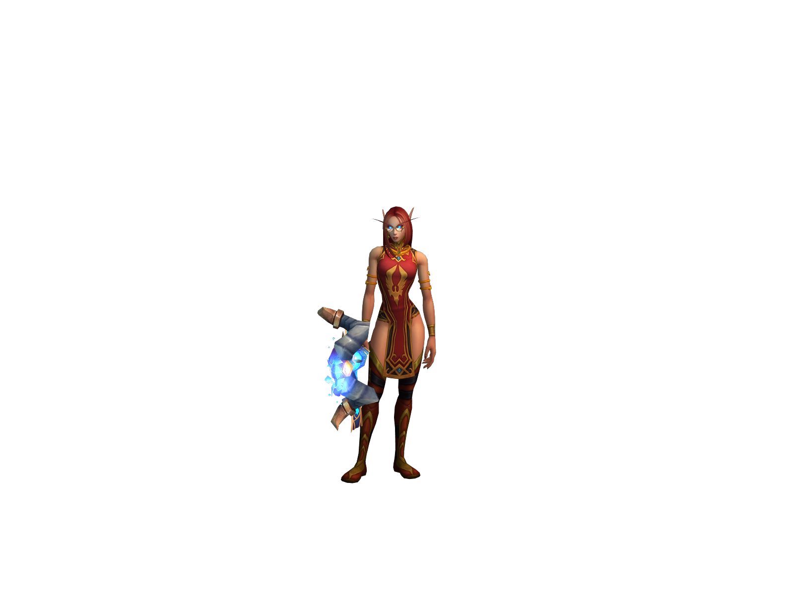 Alinegosa 3D character render