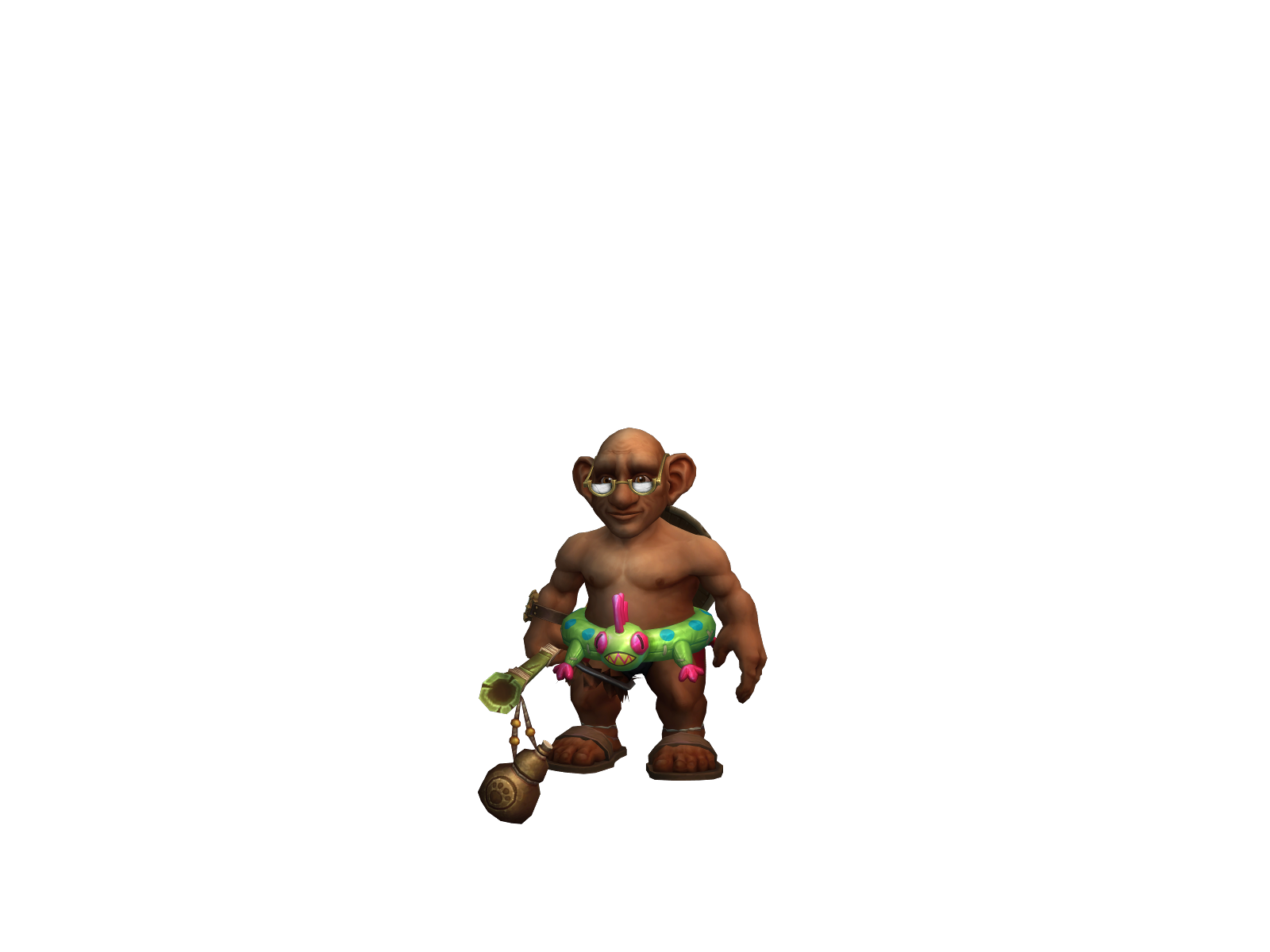 Mokumonk 3D character render
