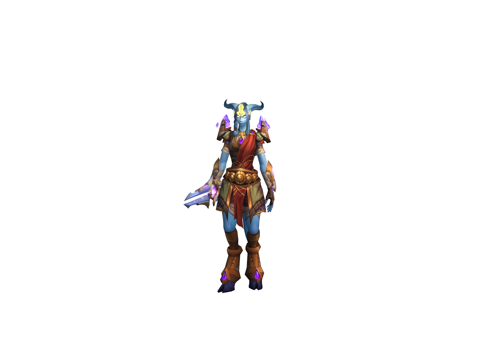 Dreta 3D character render