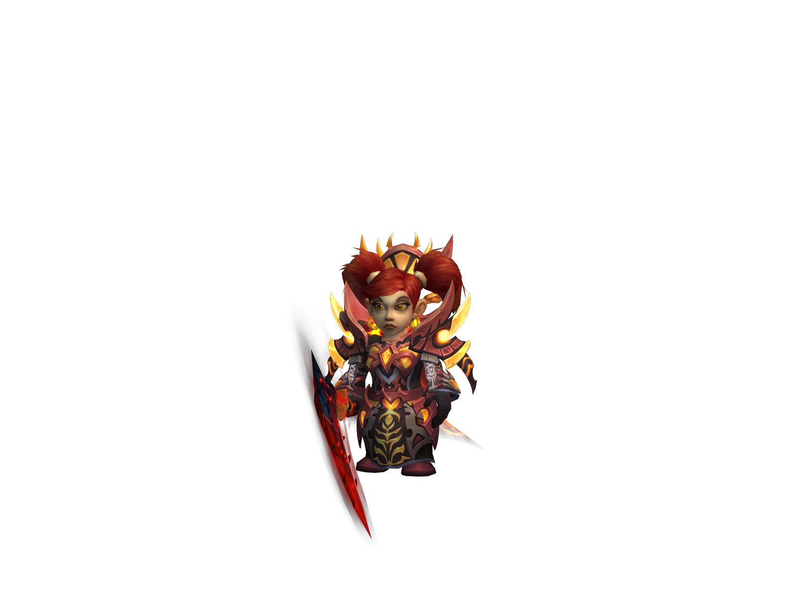 Orochiprìest 3D character render