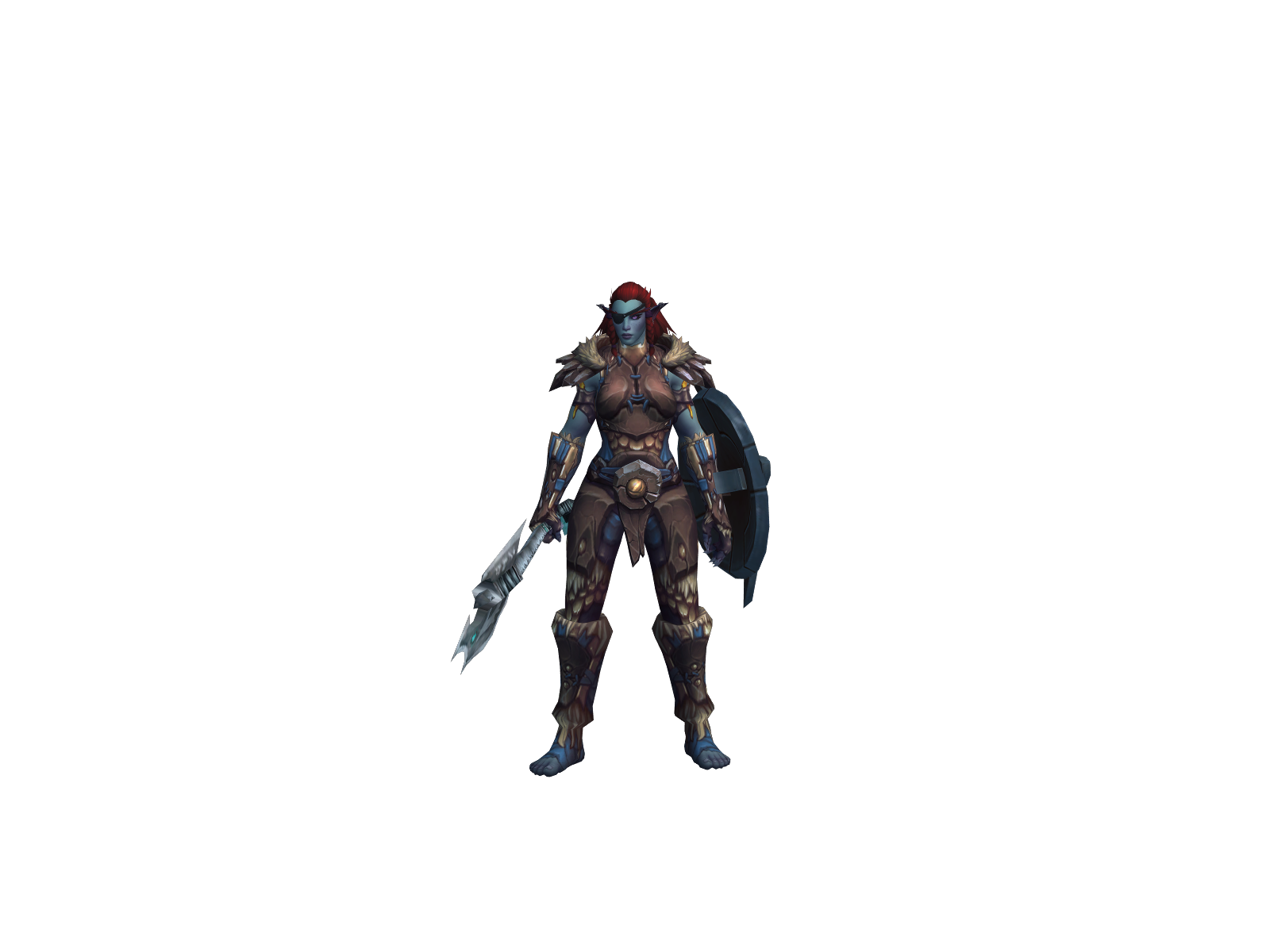 Rackir 3D character render
