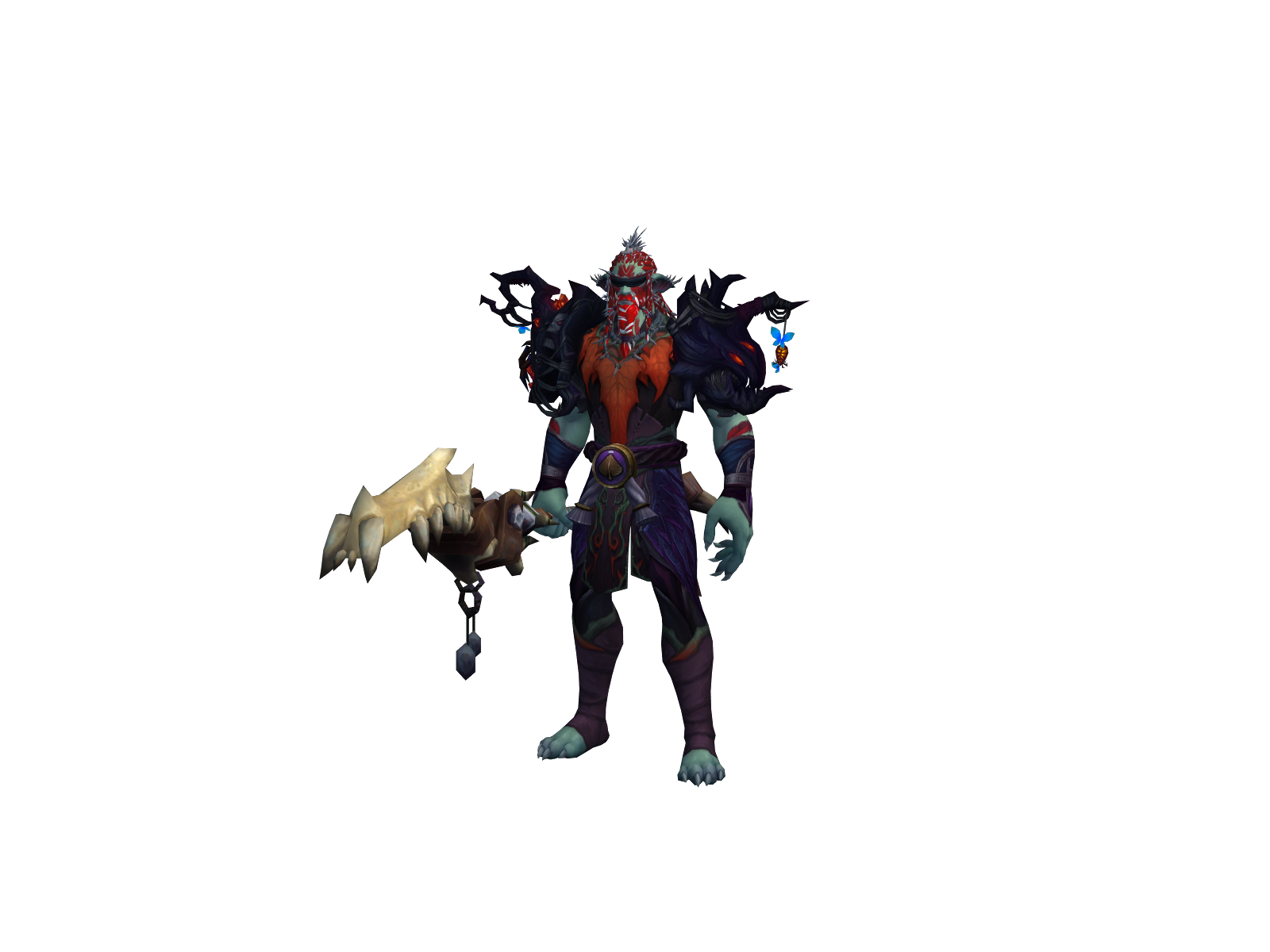 Moldybeans 3D character render