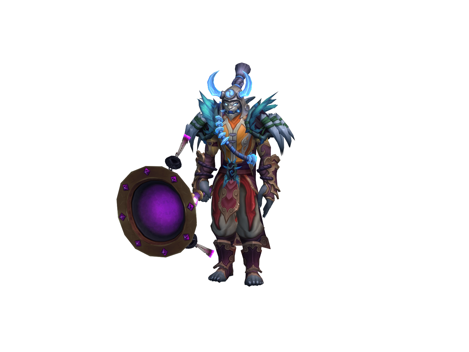 Aharo 3D character render