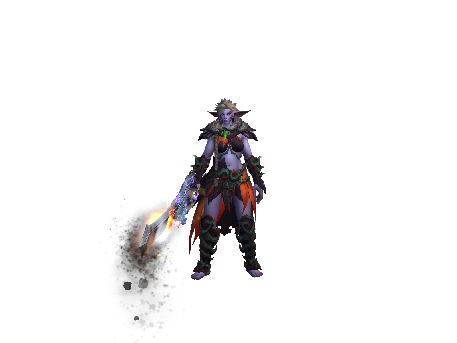 Grimés 3D character render