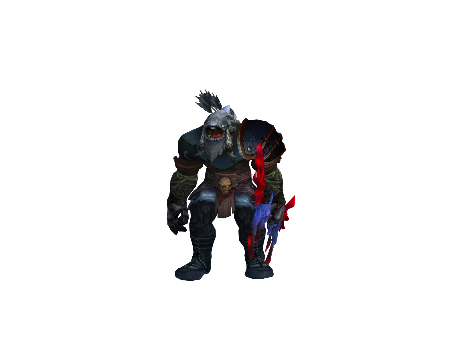 Tusks 3D character render