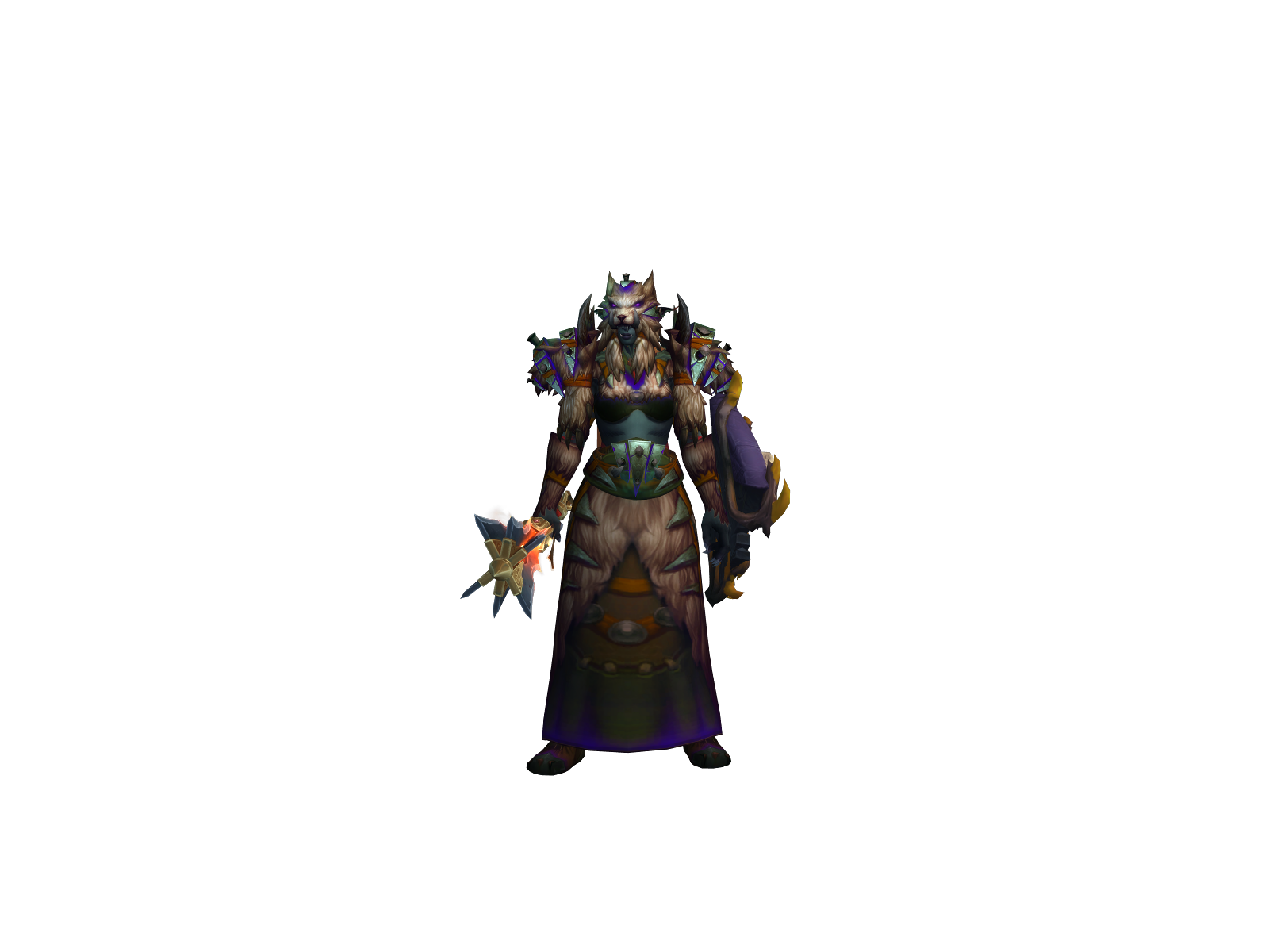 Wackasham 3D character render