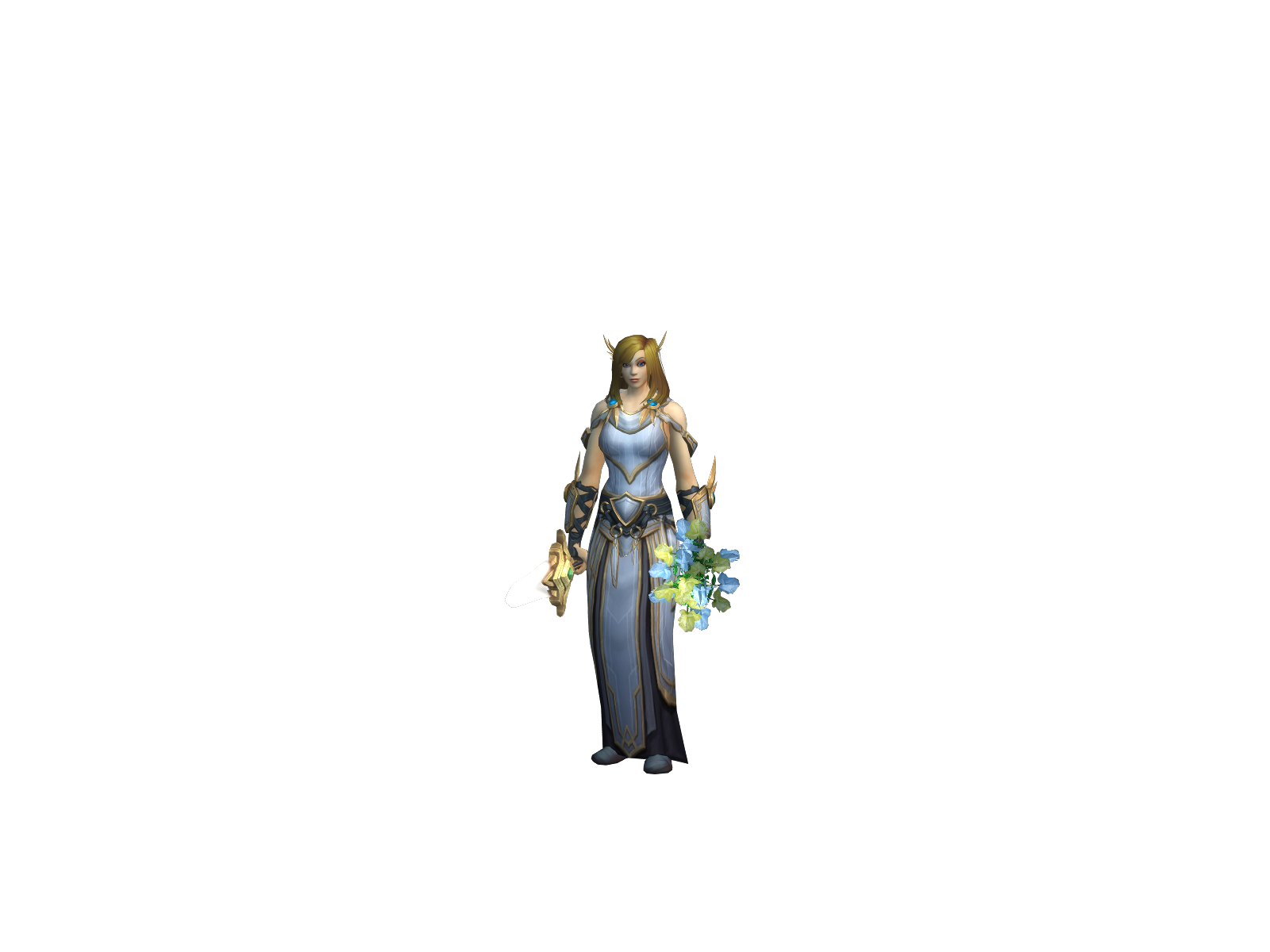 Manded 3D character render