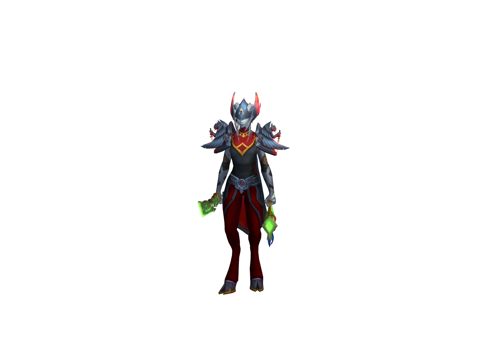 Zajech 3D character render