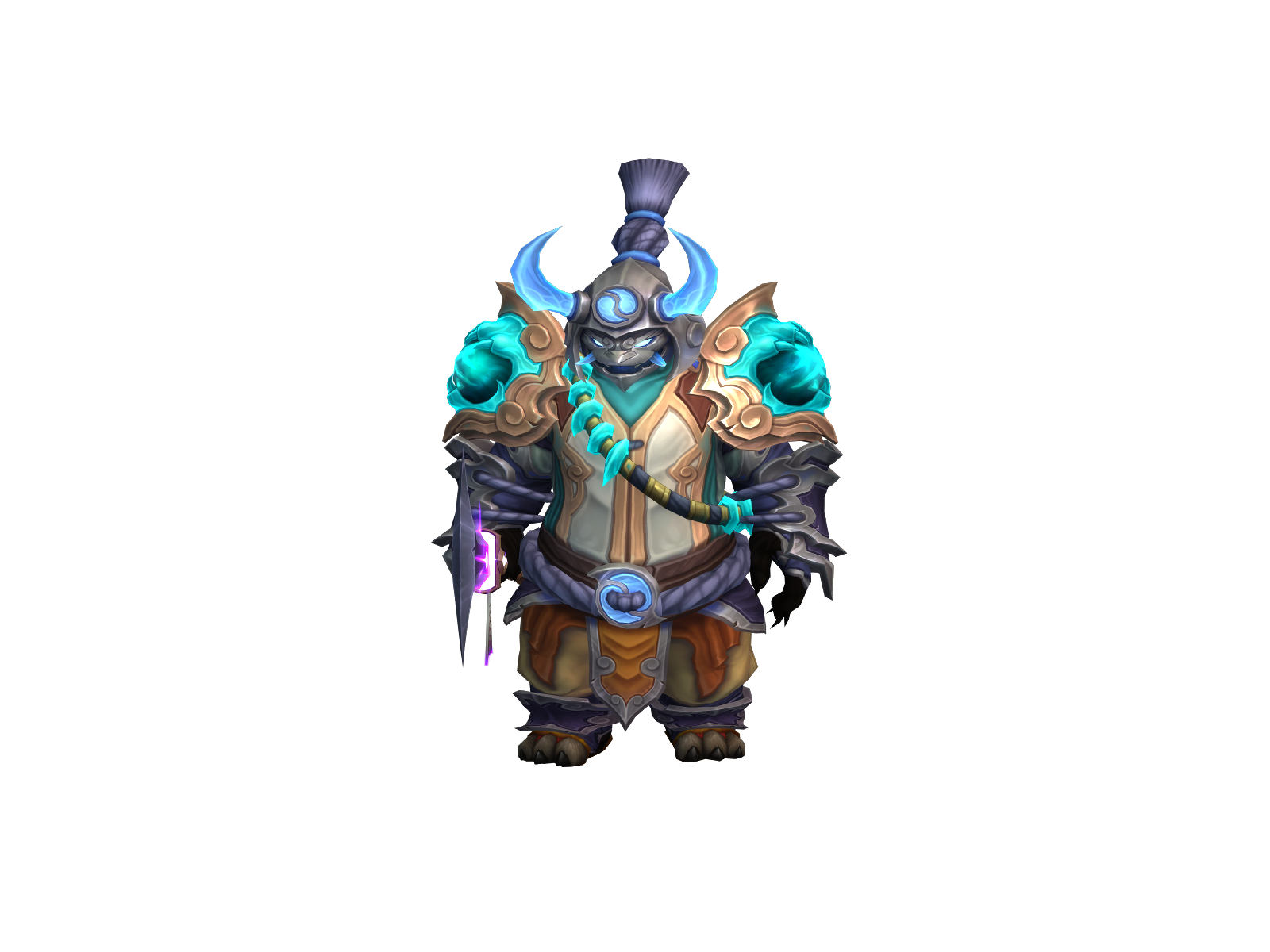 Chuckbéary 3D character render