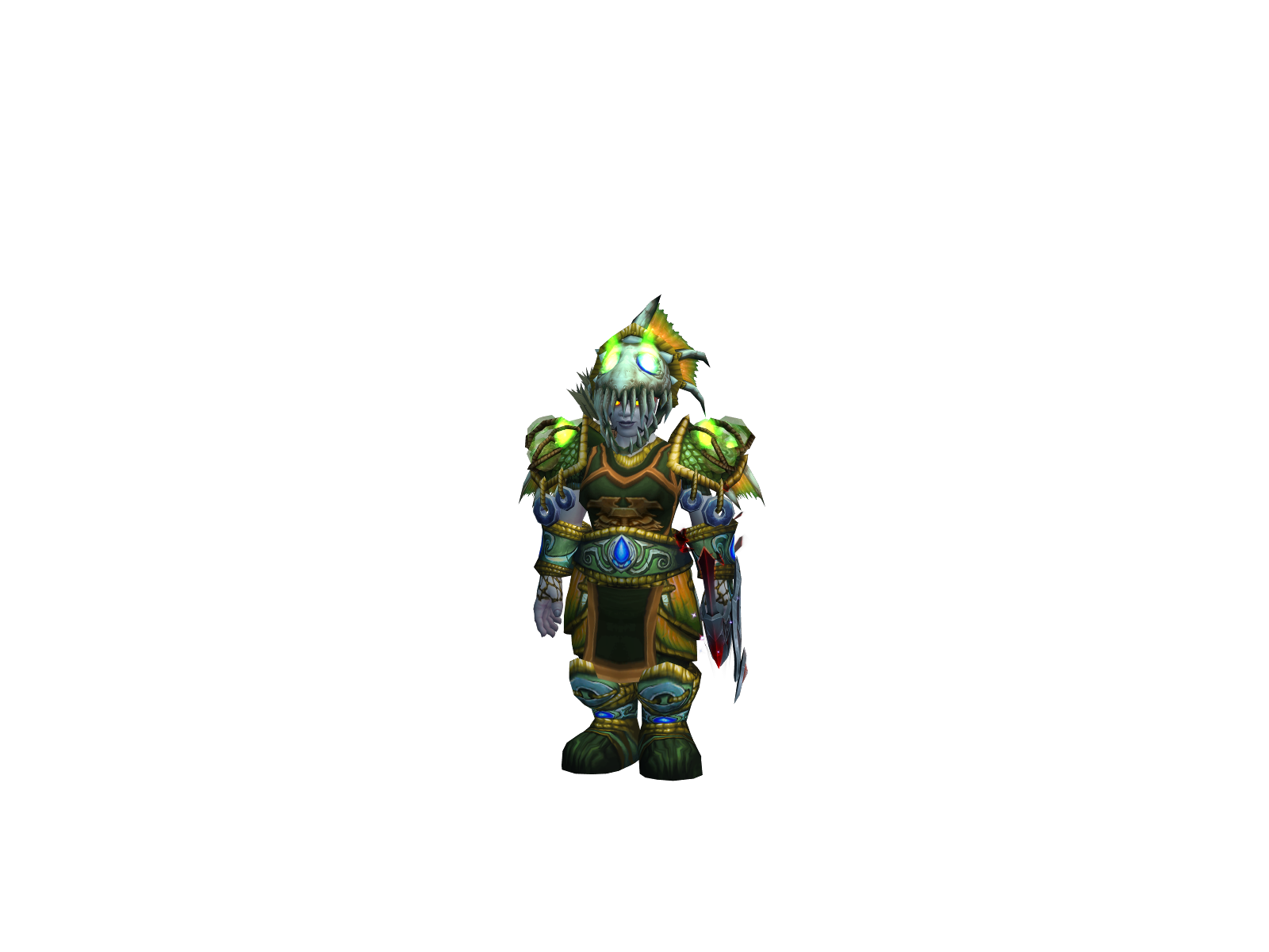Fisell 3D character render