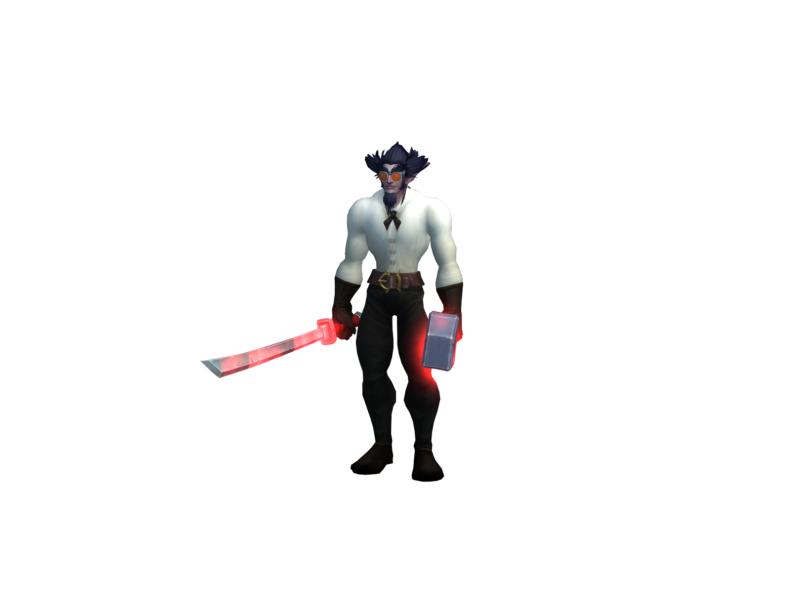 Bismaxxing 3D character render