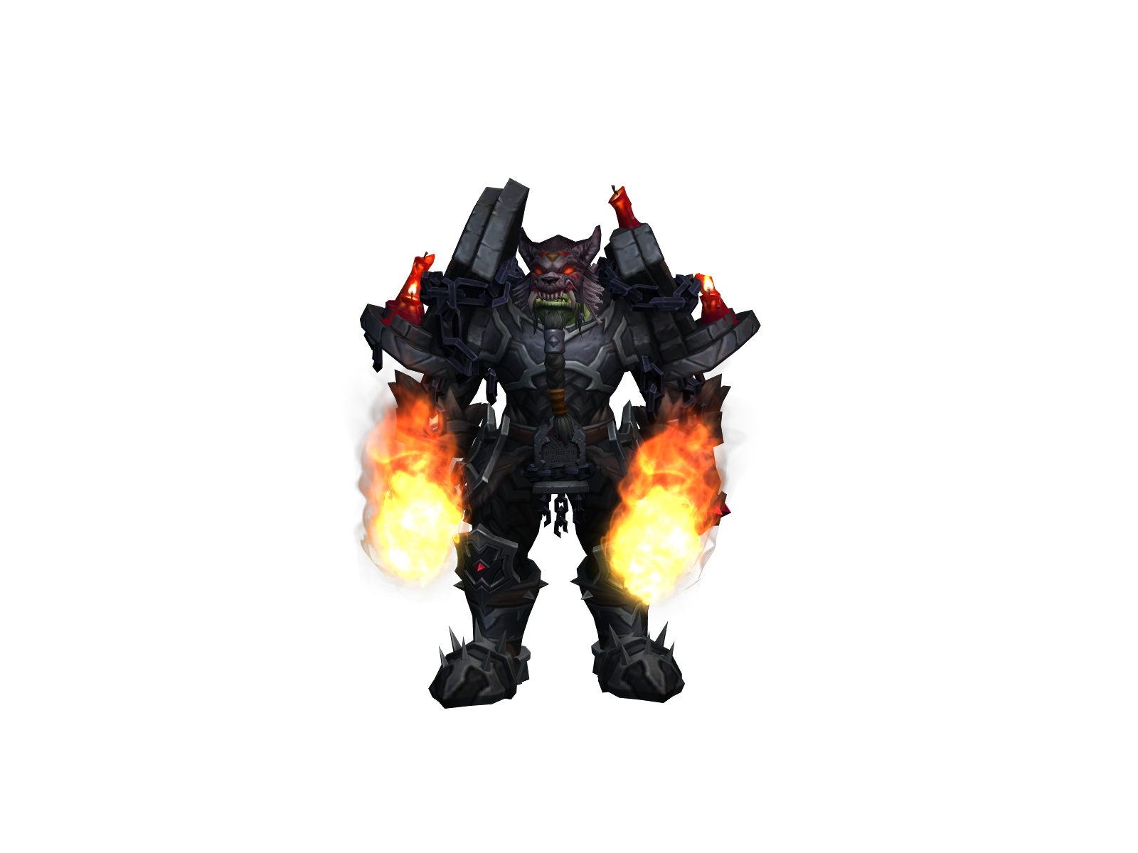 Whitemonster 3D character render