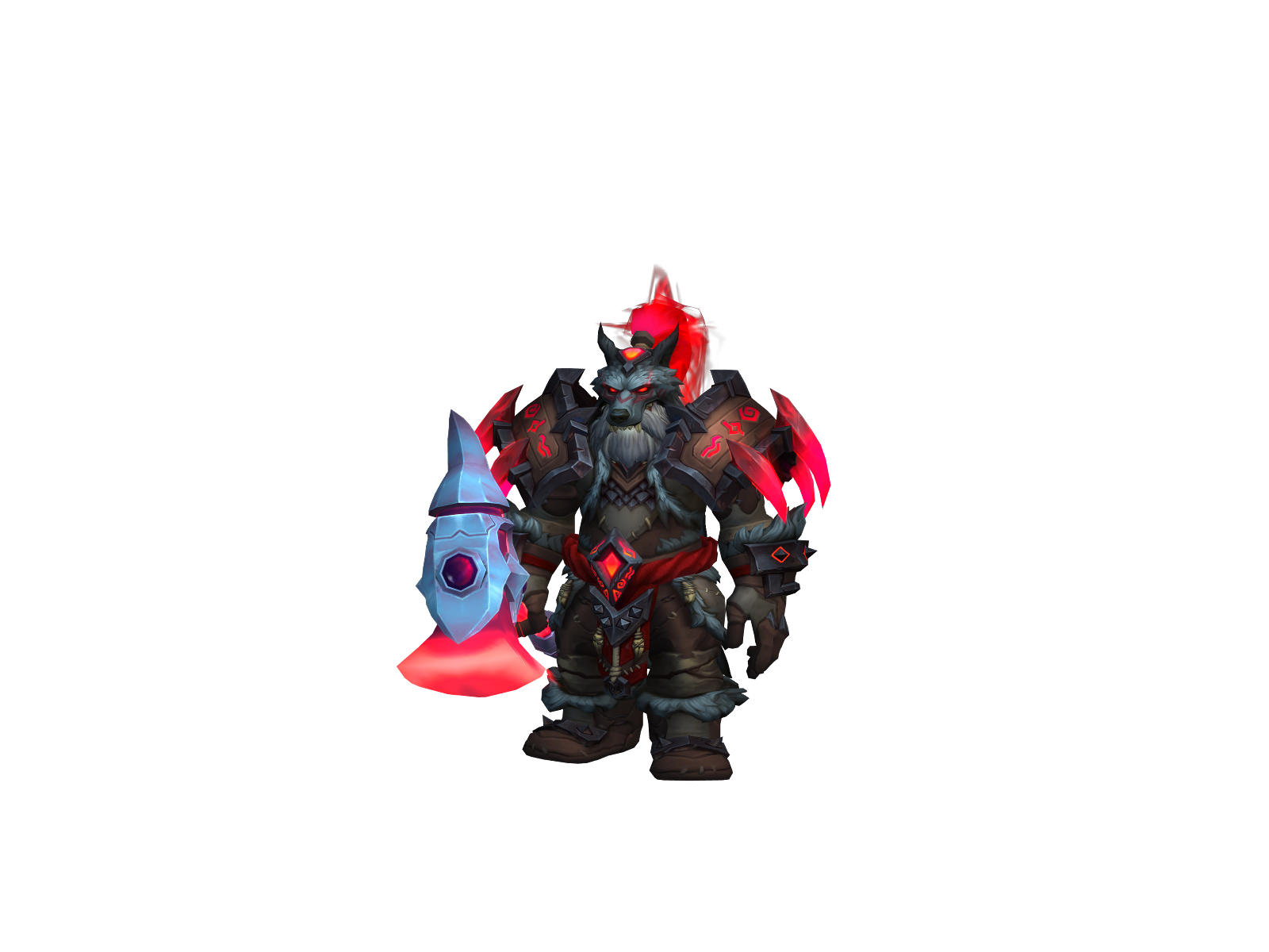 Shamfold 3D character render