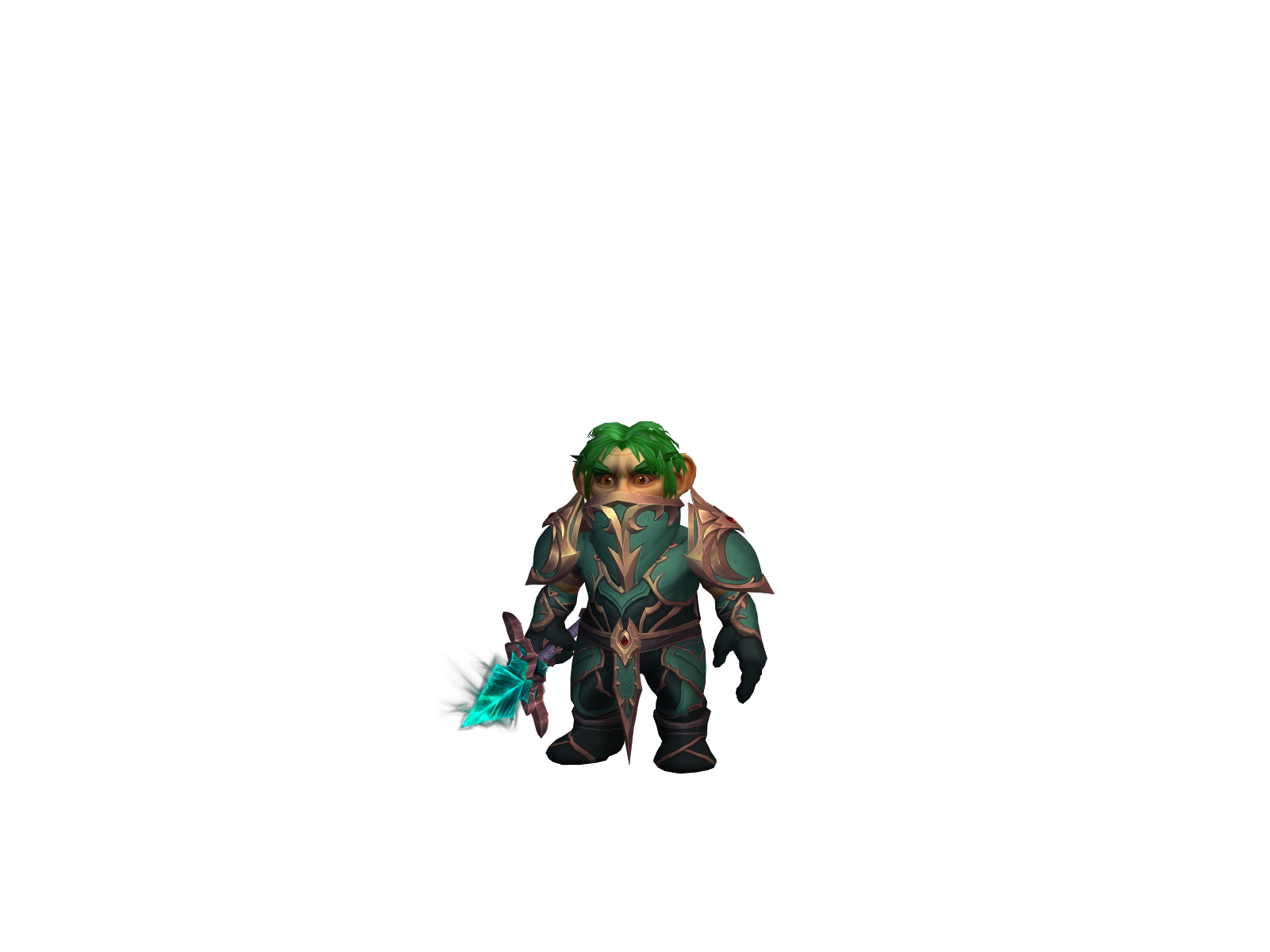 Begemonk 3D character render