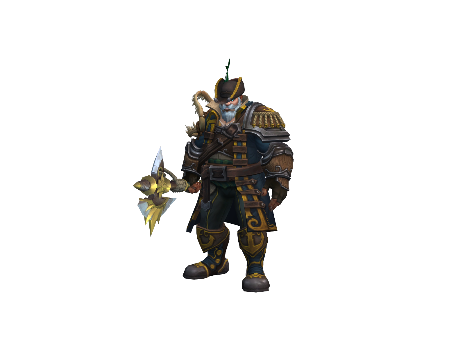 Skullbeard 3D character render