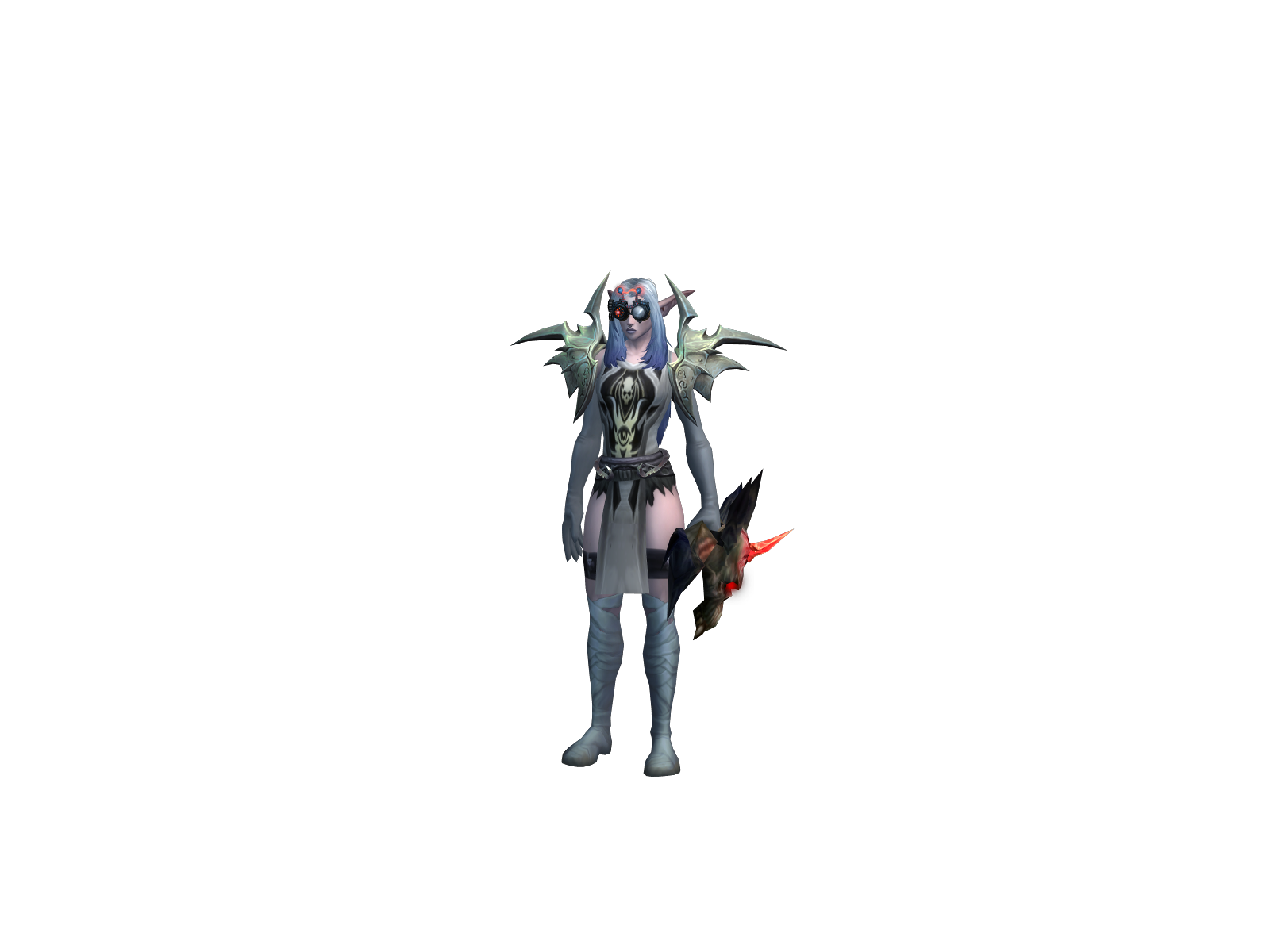 Sadgirlxd 3D character render