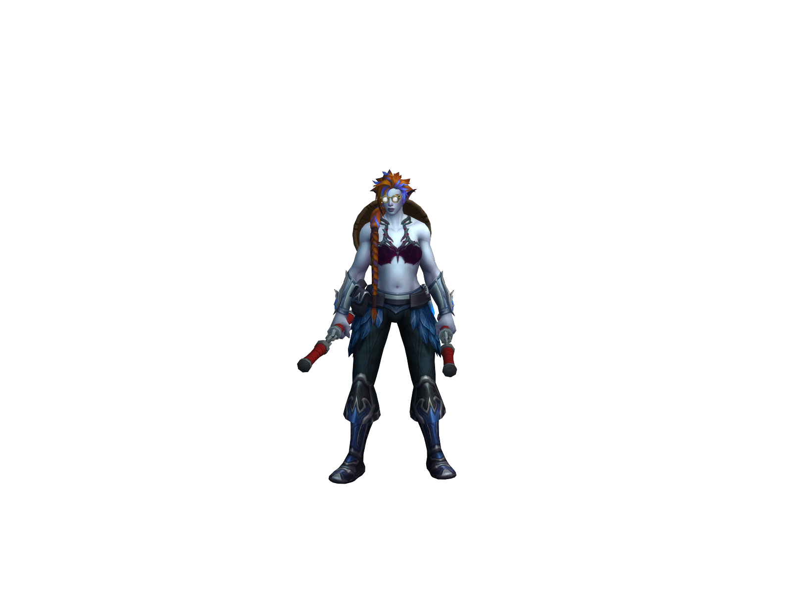 Elfapeluda 3D character render