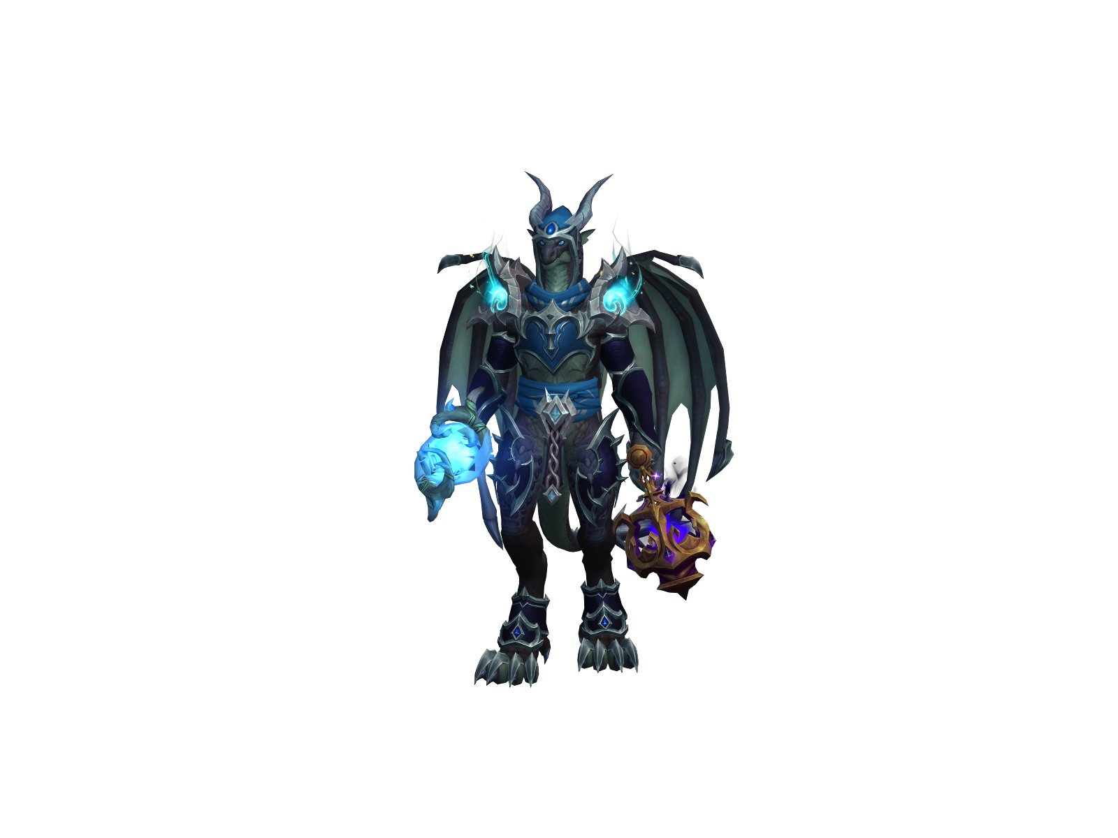 Featherdrac 3D character render