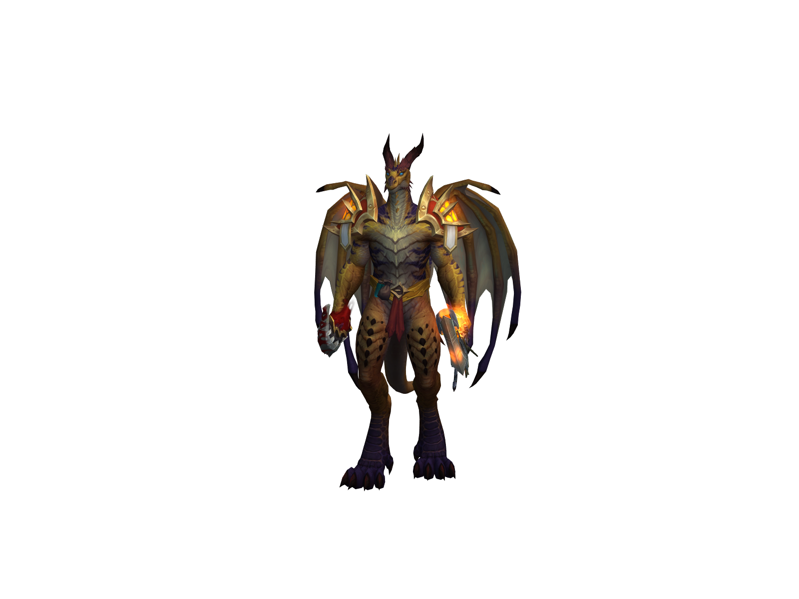Scalednight 3D character render