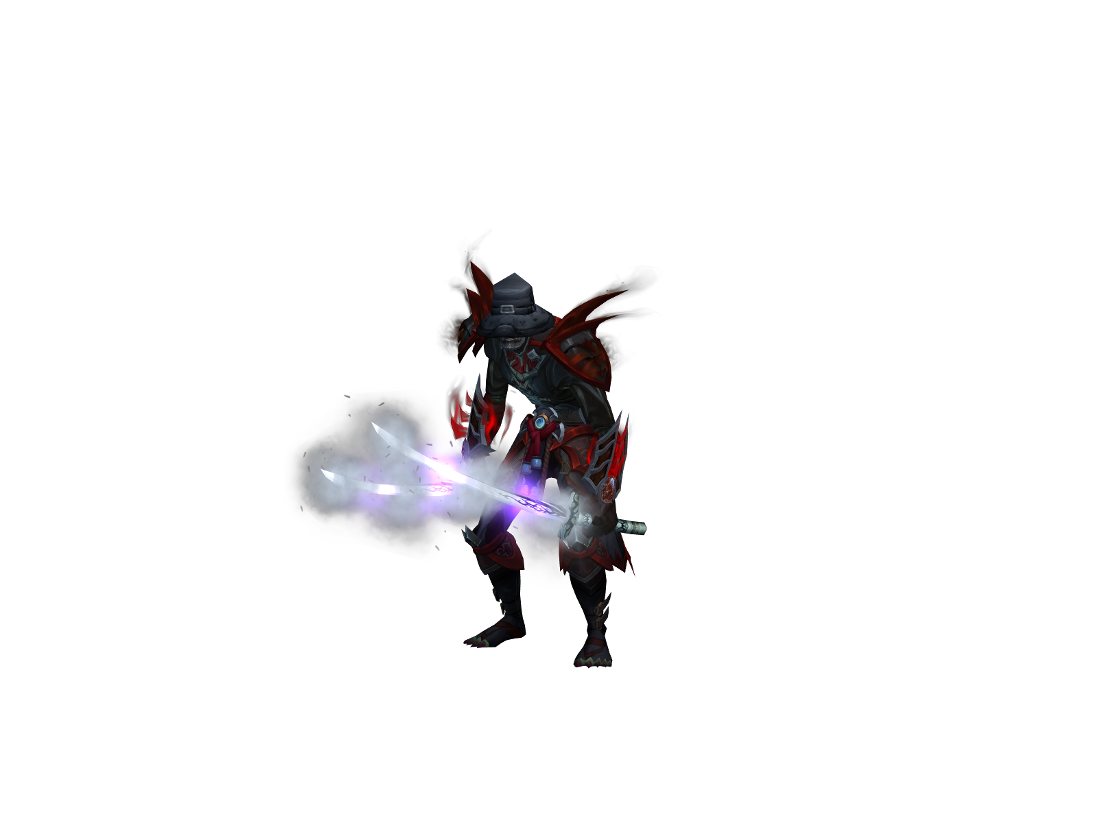 Smokebombed 3D character render