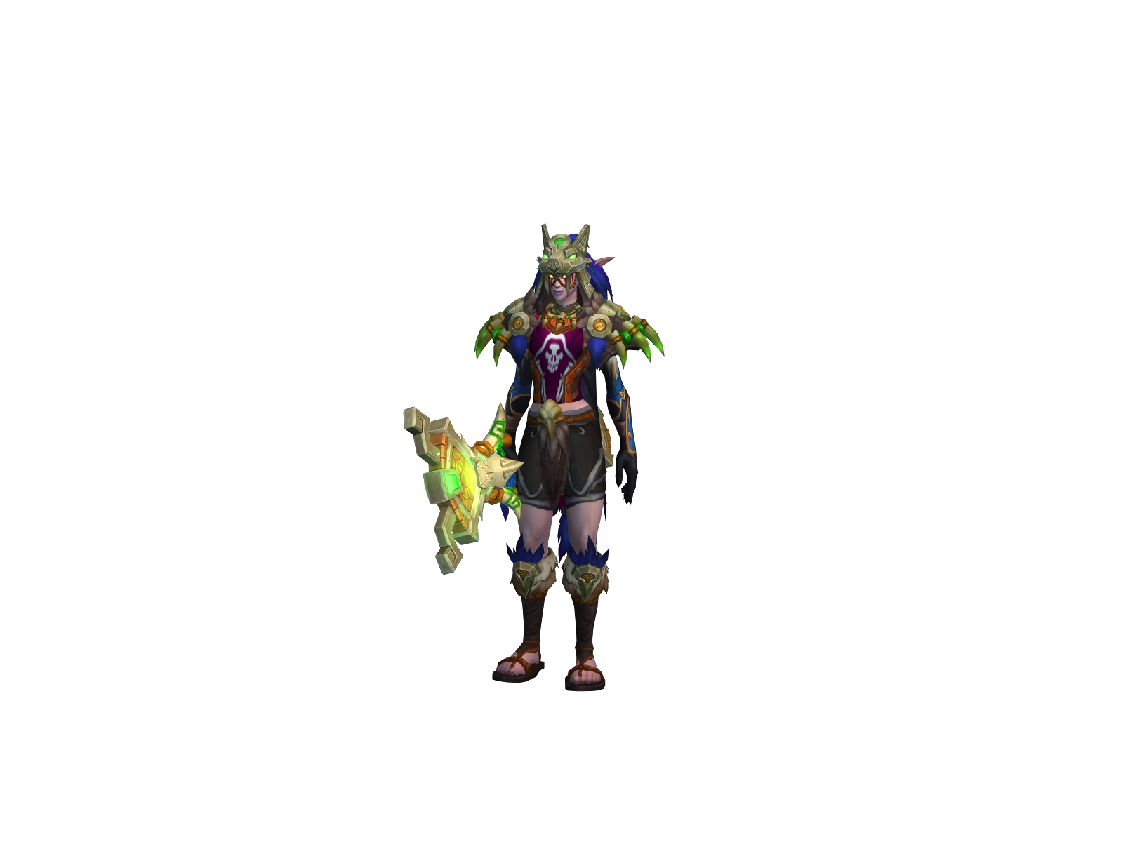 Quengaa 3D character render