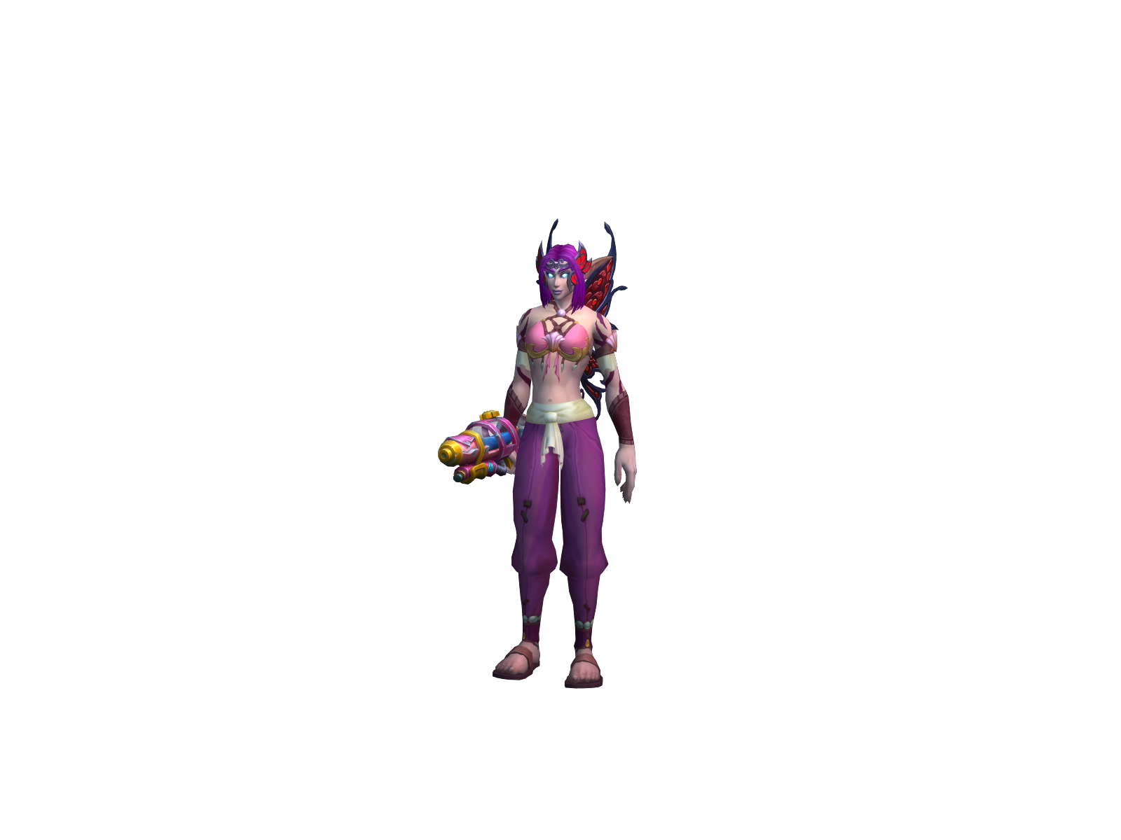 Pándâ 3D character render