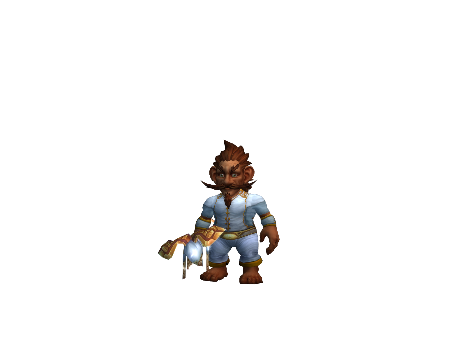 Padrégnome 3D character render