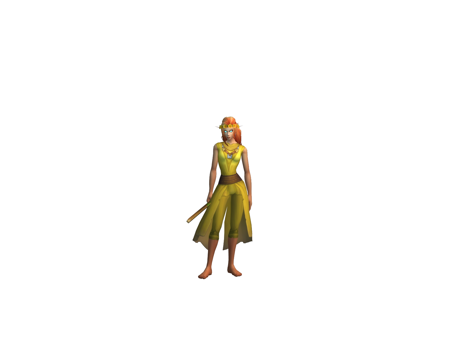 Crunchina 3D character render
