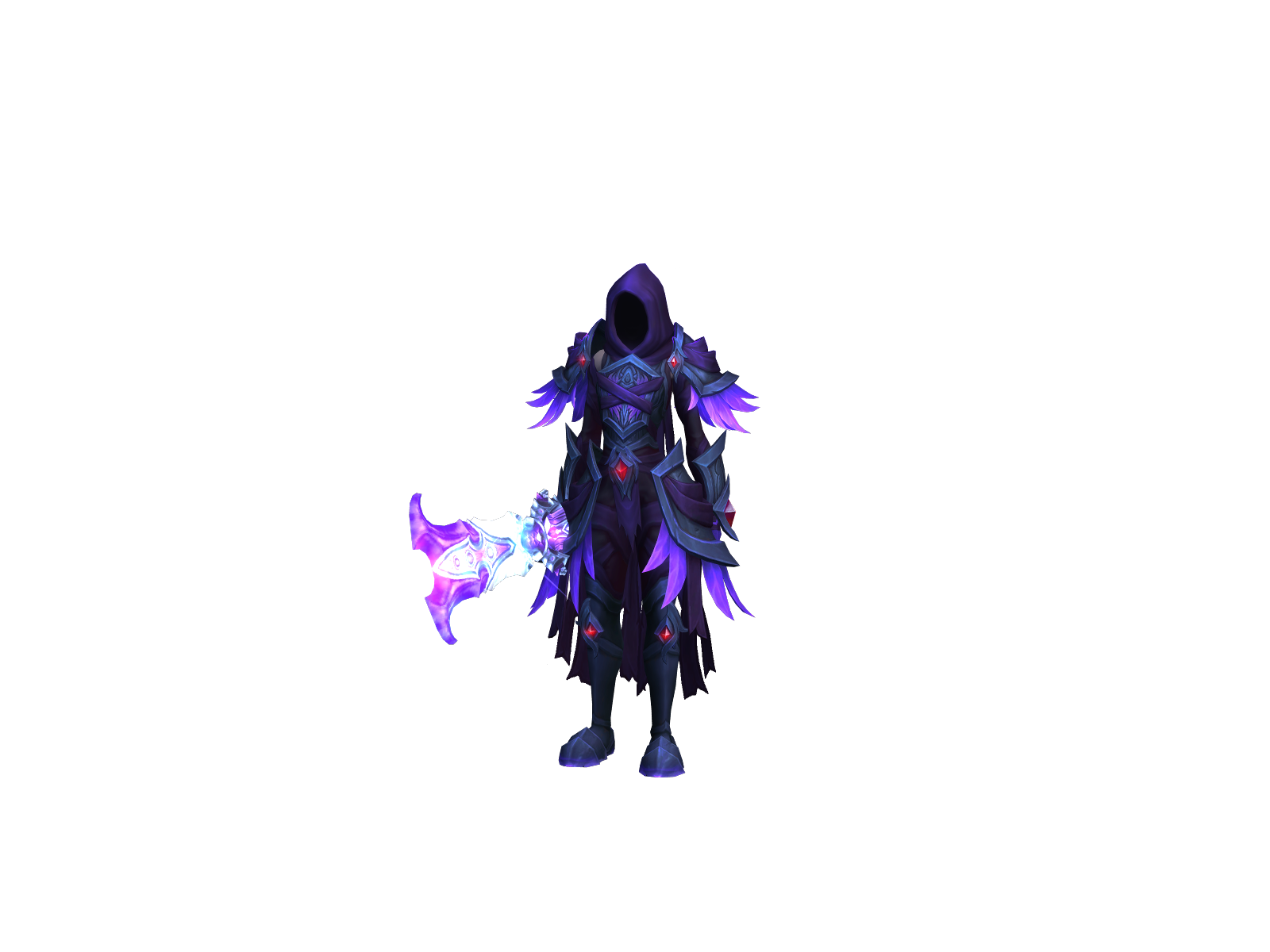 Carboned 3D character render