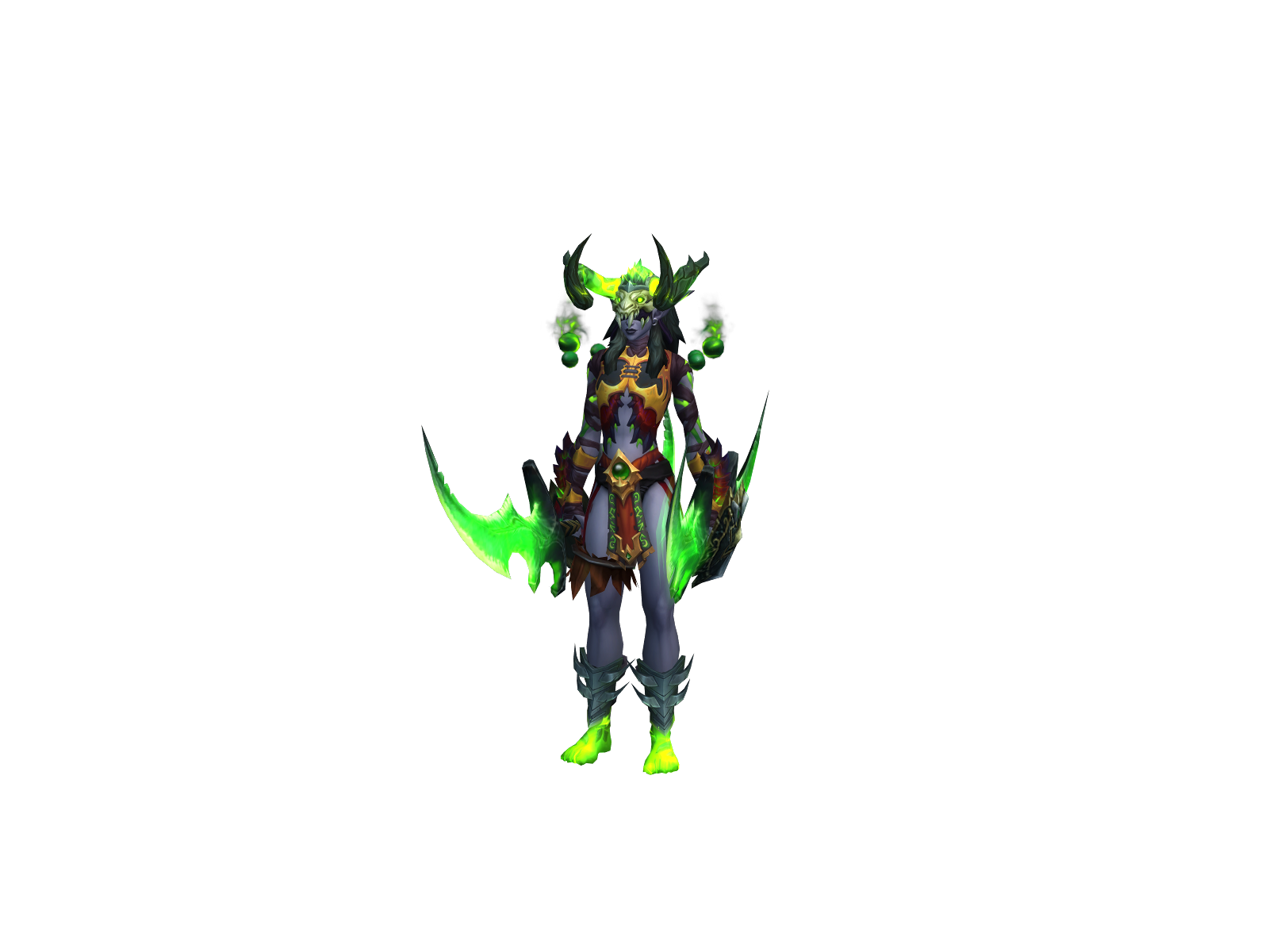 Spazzing 3D character render