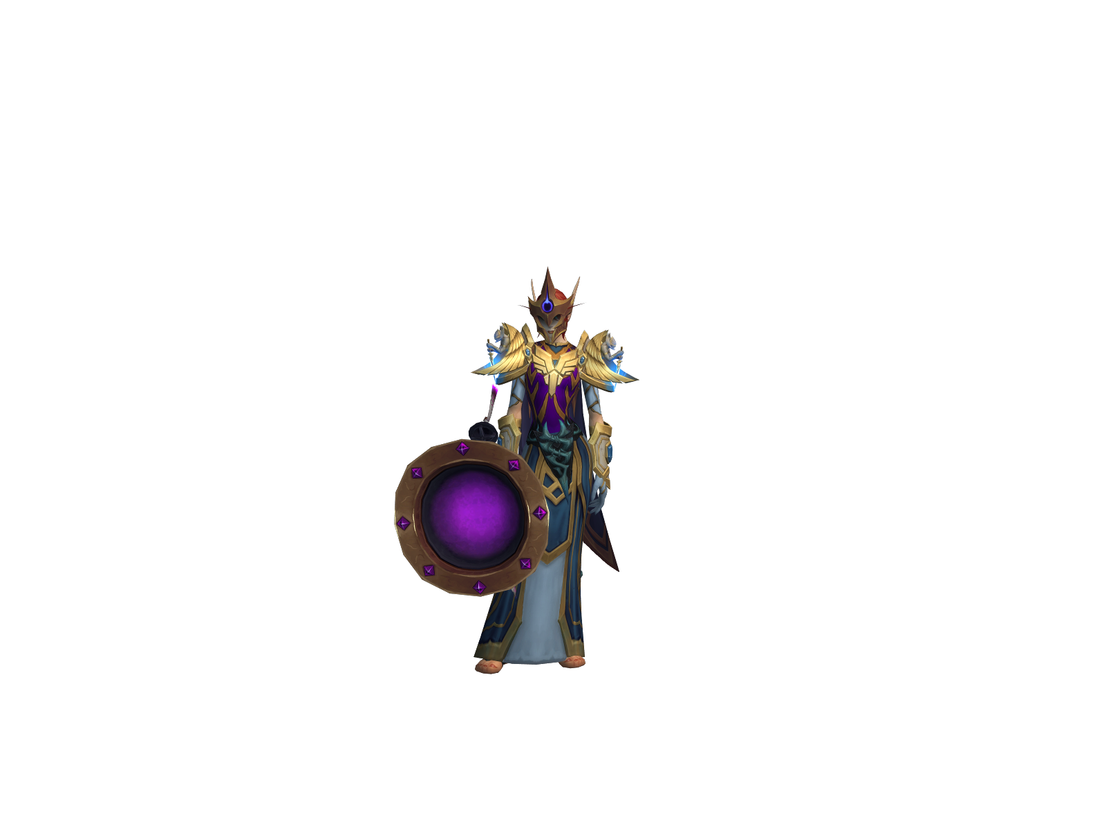 Aluudra 3D character render