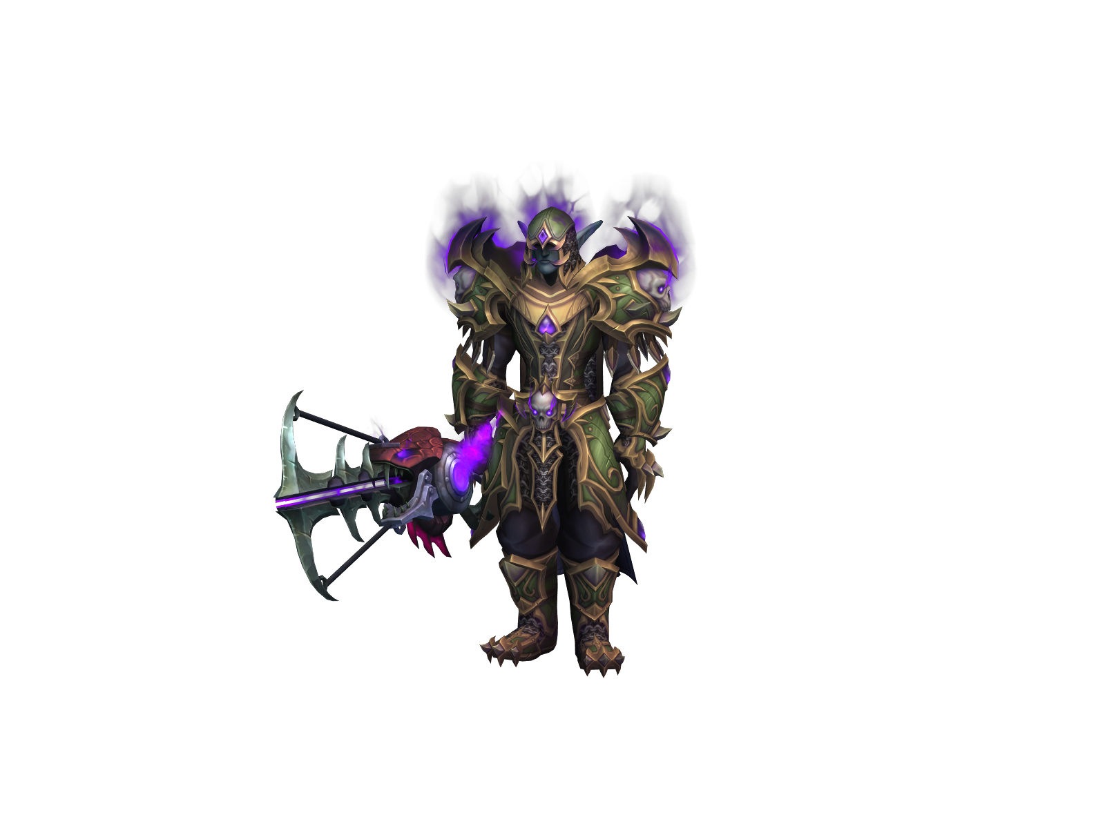Thrusted 3D character render