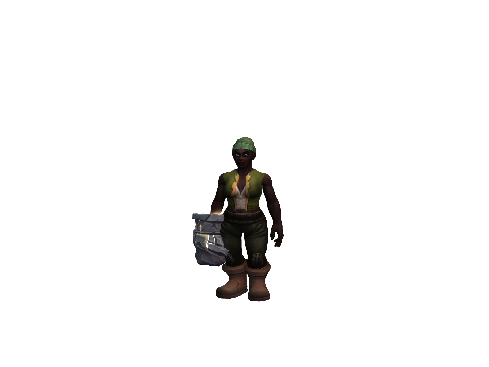 Fedski 3D character render