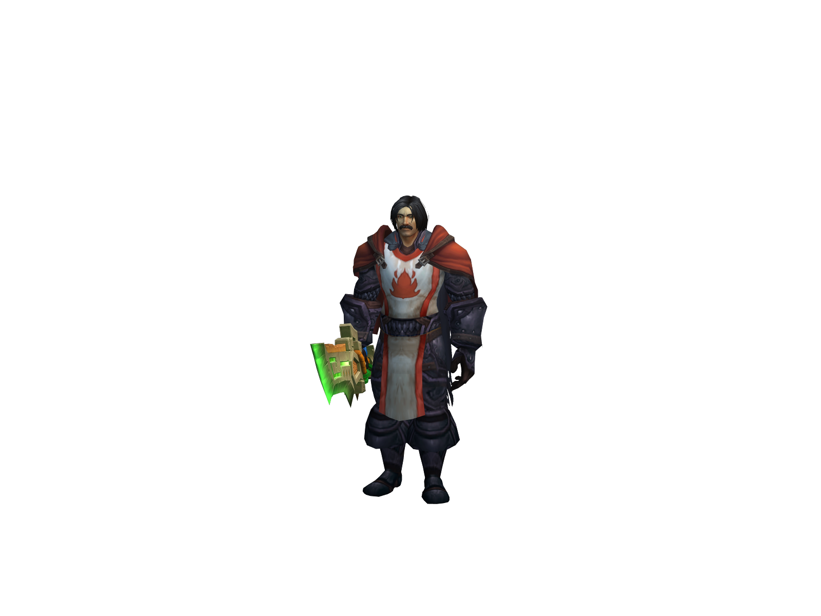 Capnburr 3D character render