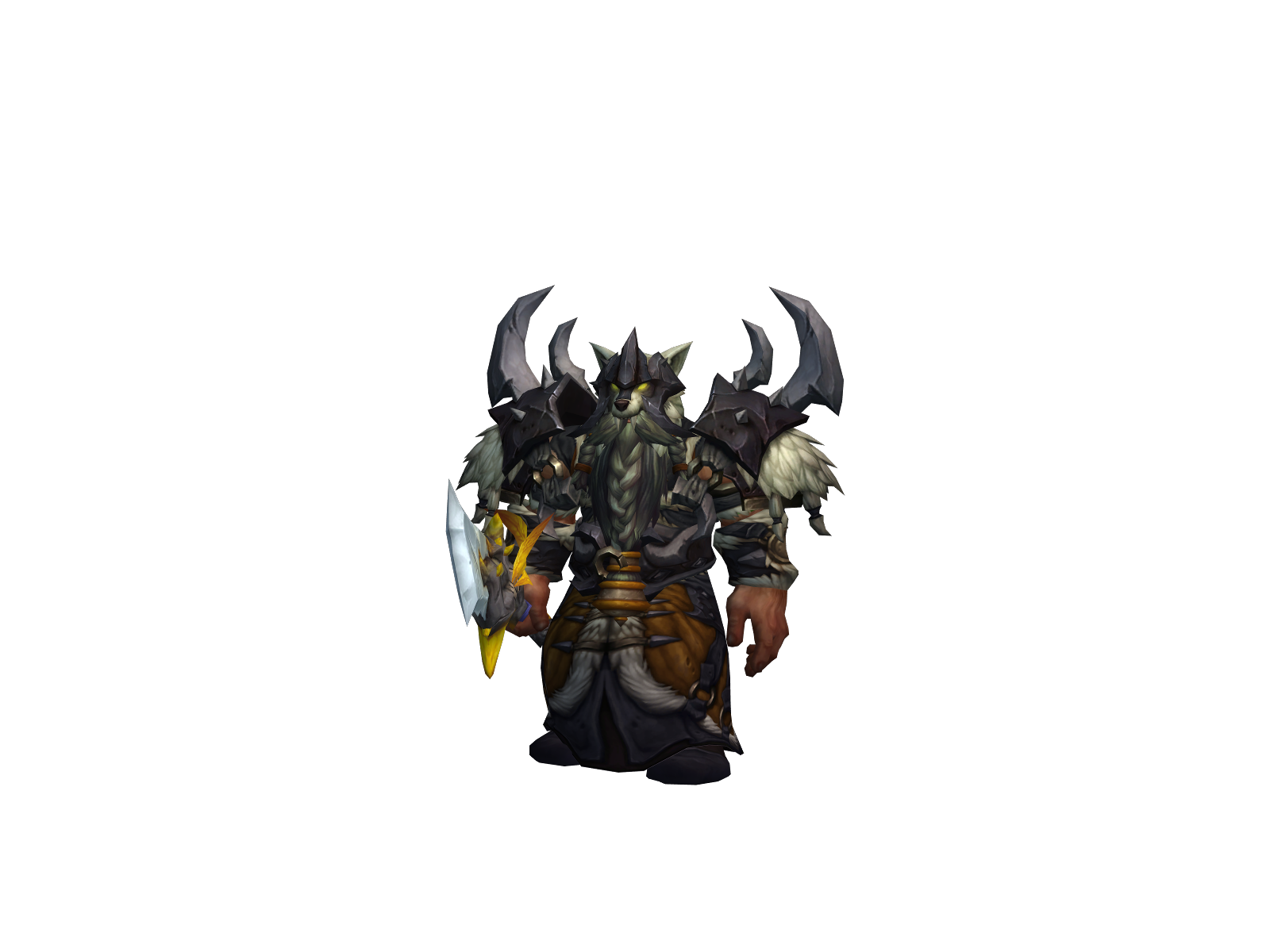 Corbän 3D character render