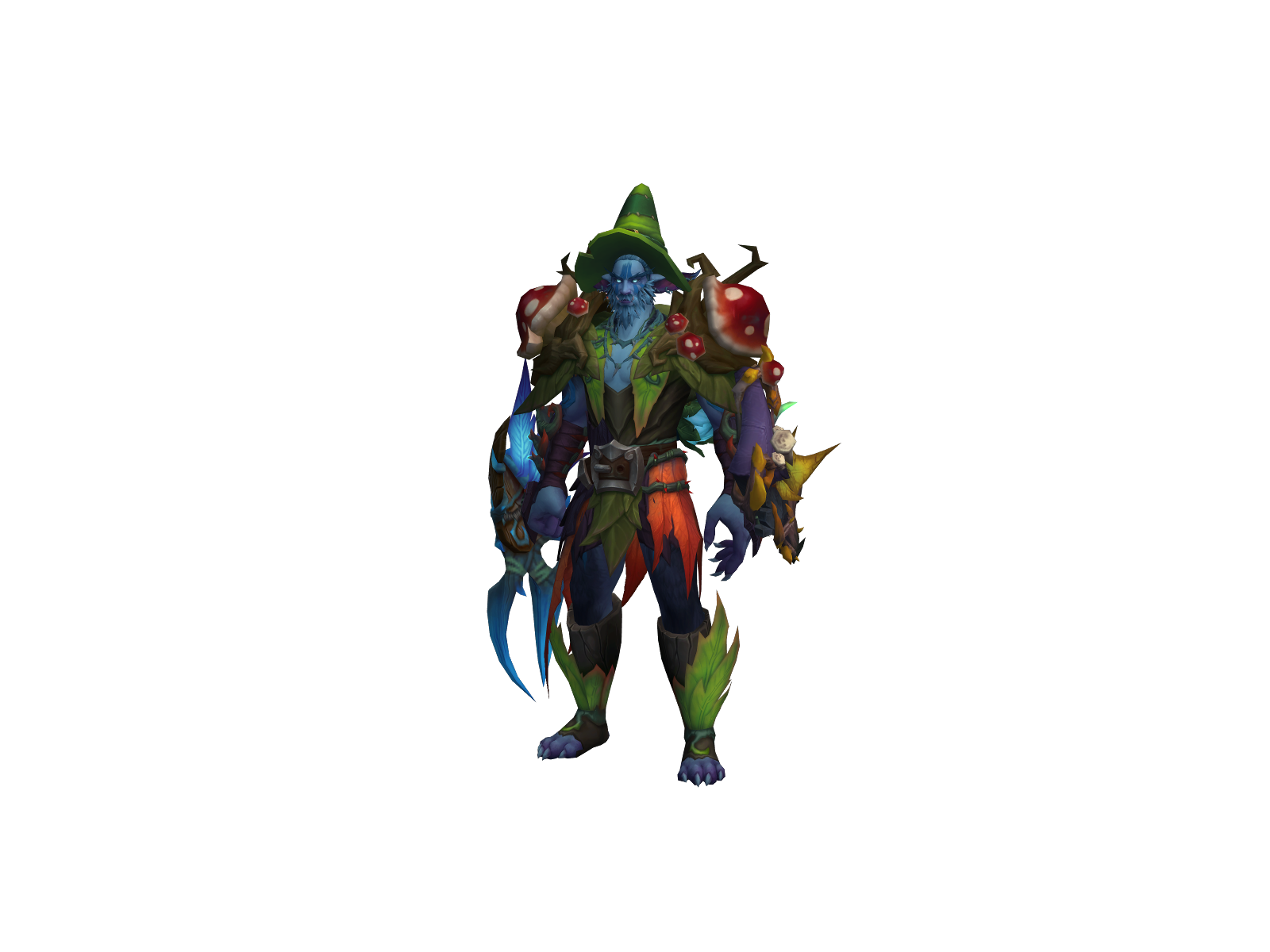 Mushiso 3D character render