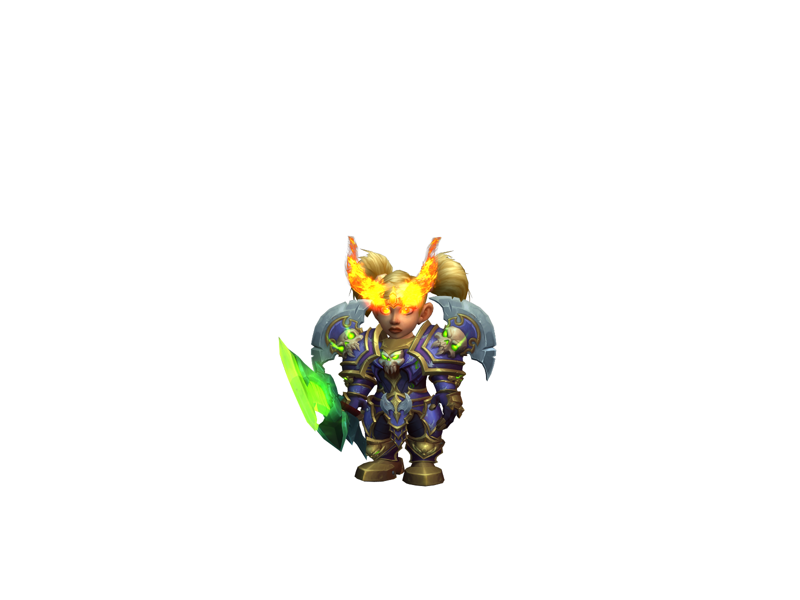 Gigatism 3D character render