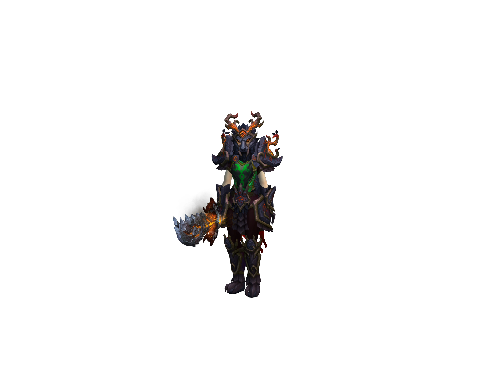 Destroyed 3D character render