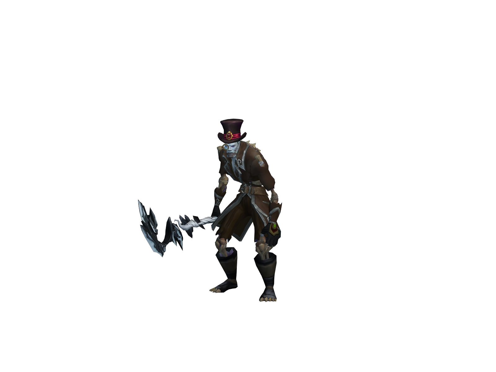 Spookybeard 3D character render