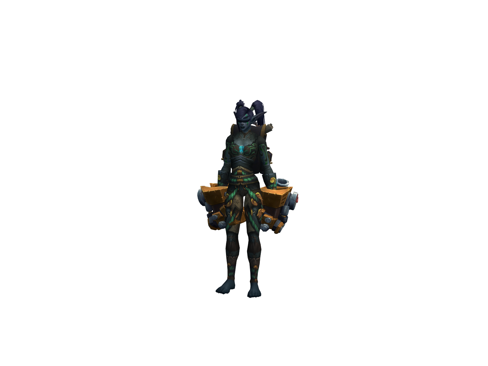 Shading 3D character render