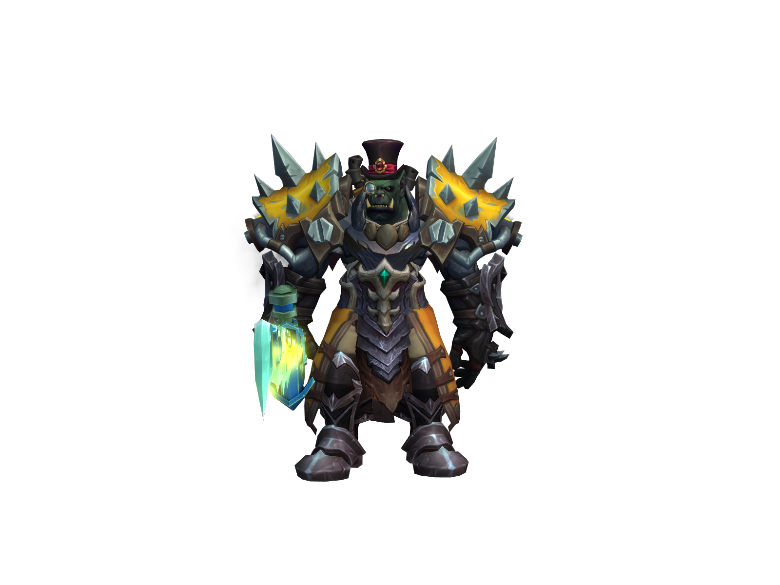 Ghazghkul 3D character render