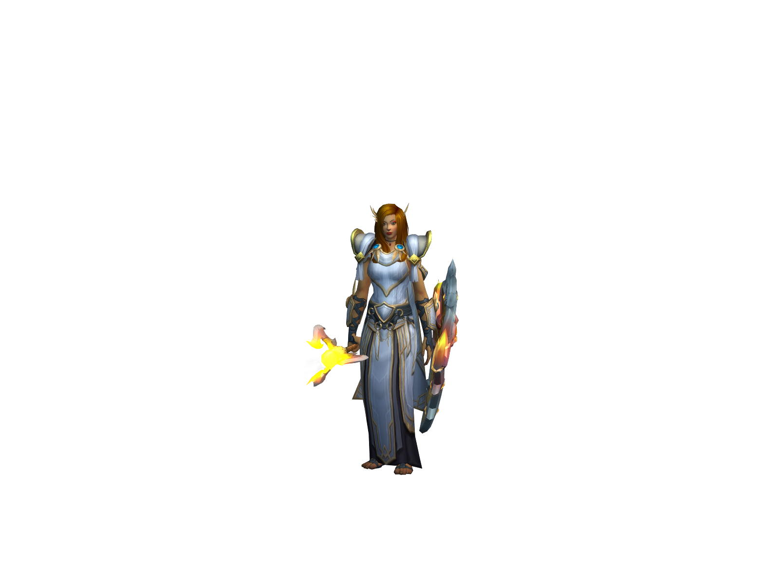 Holyavenger 3D character render