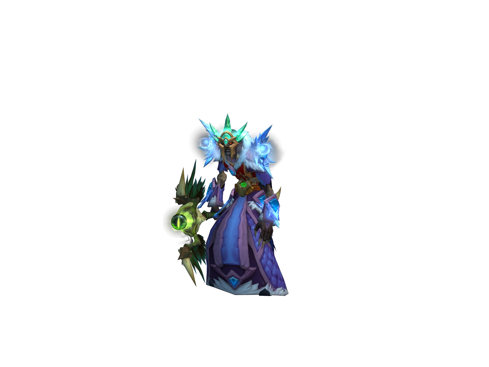 Bonystaff 3D character render
