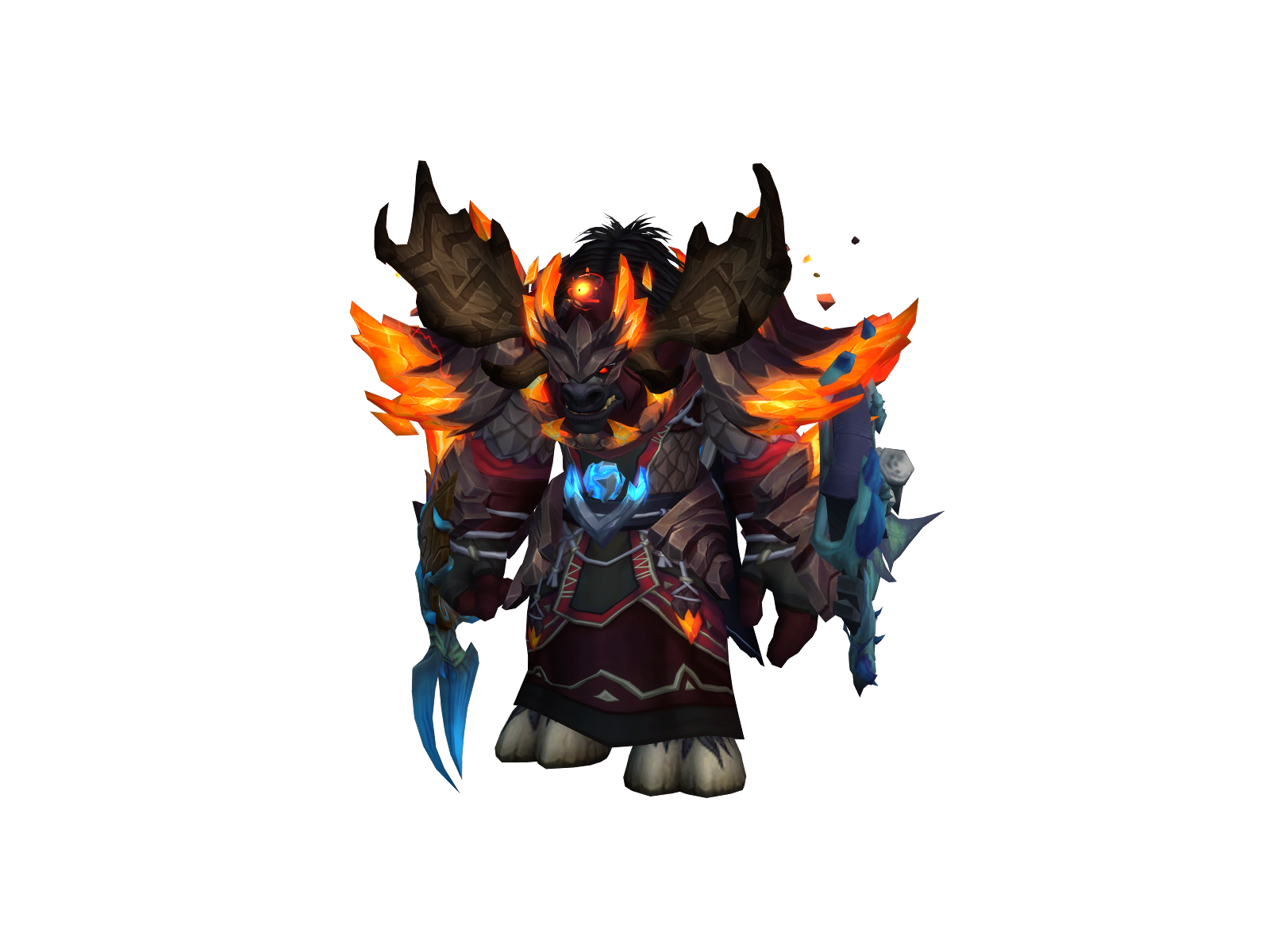 Blindshaman 3D character render