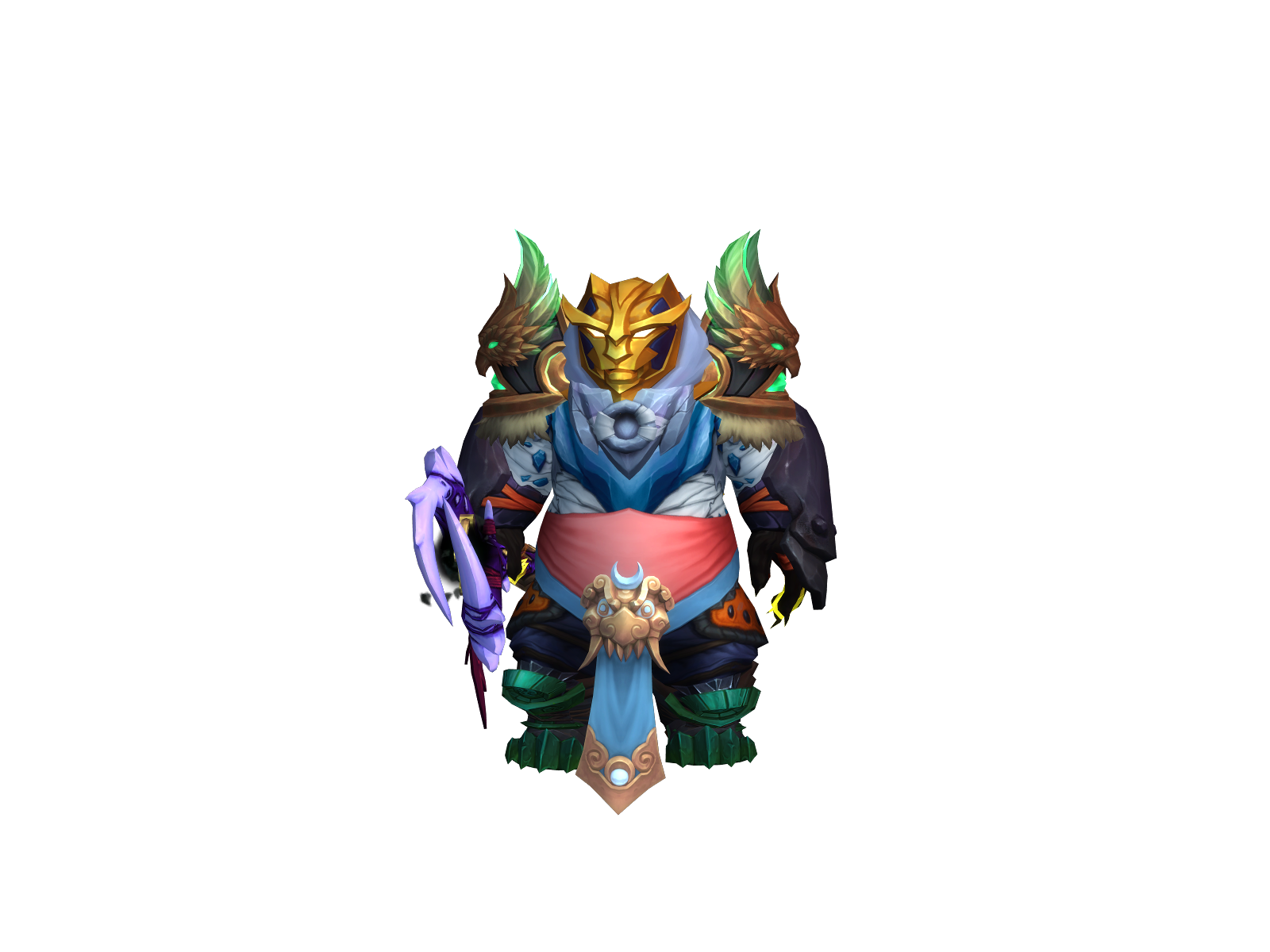 Savagesmonk 3D character render