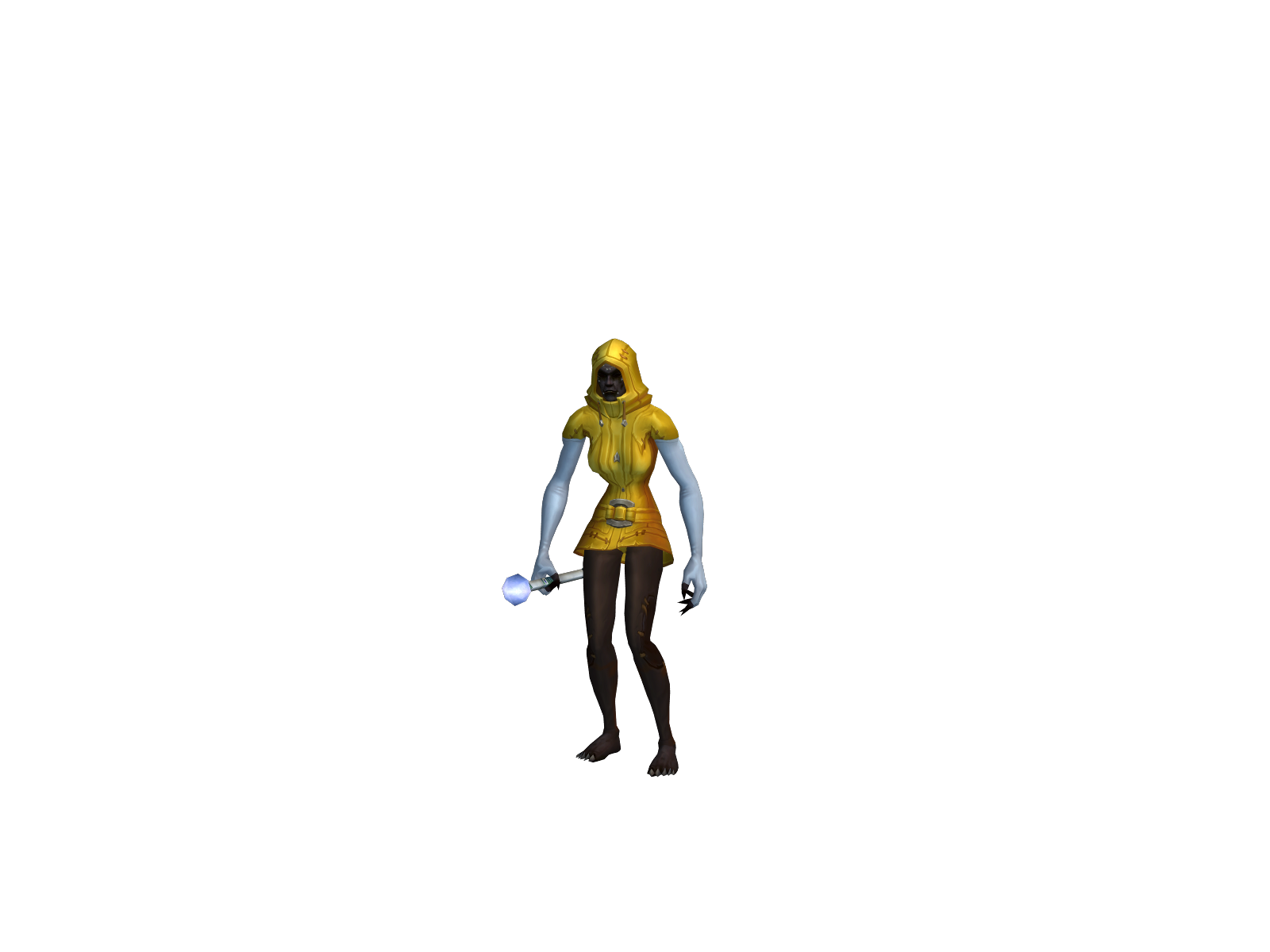 Raìsins 3D character render